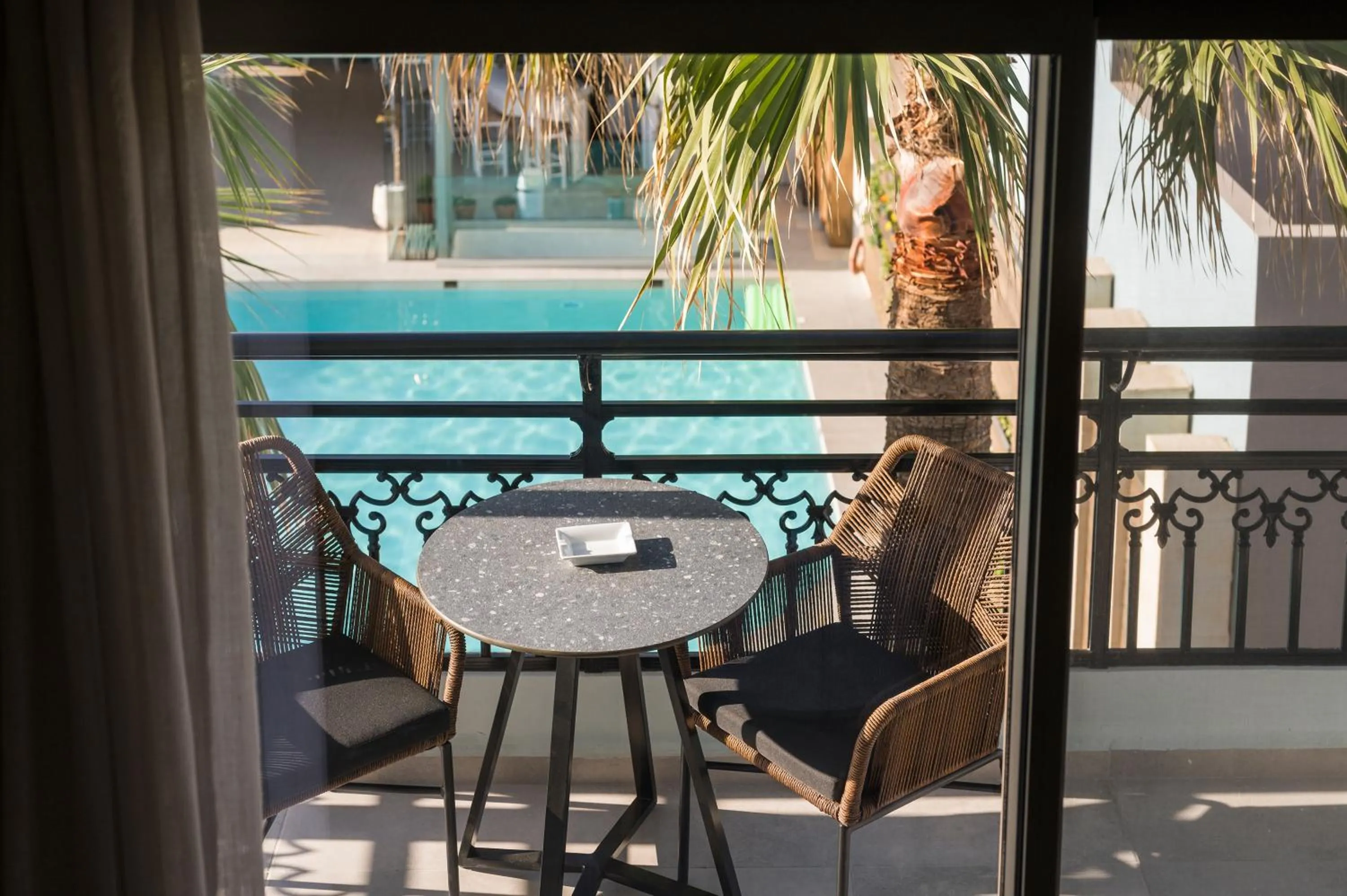 Balcony/Terrace in Alkionides Seaside Hotel