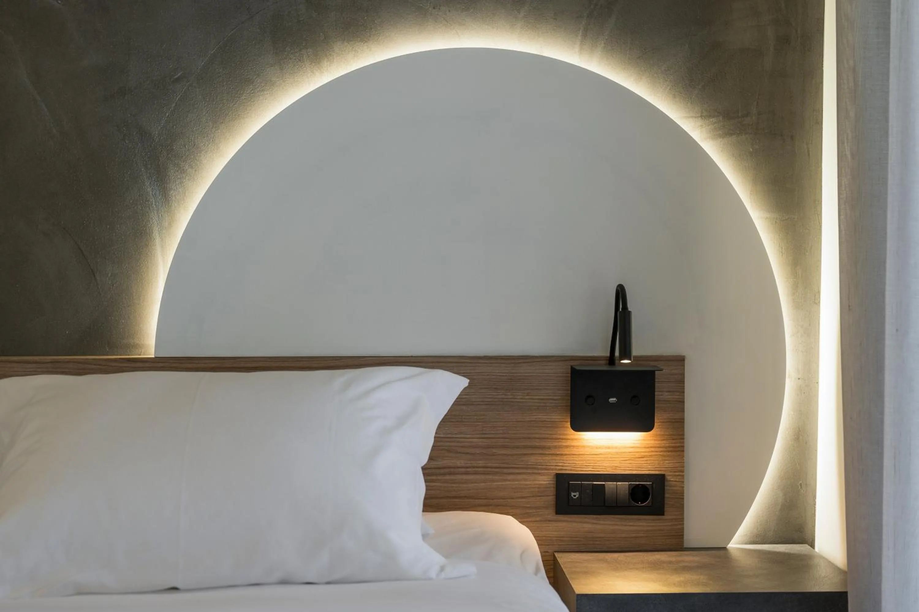 Bed in Alkionides Seaside Hotel