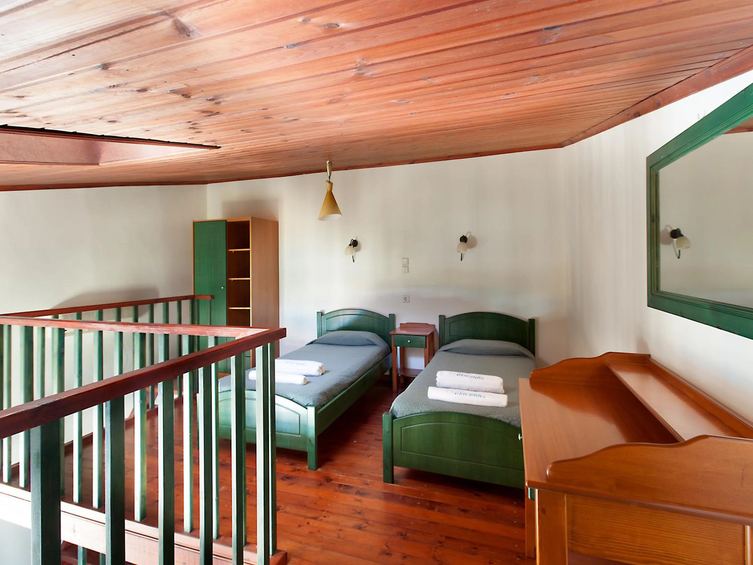 Bedroom, Bed in Alkionides Seaside Hotel