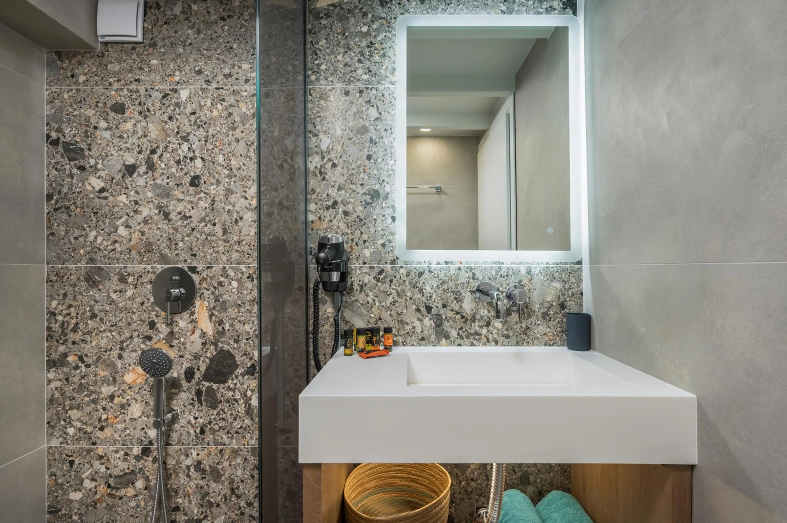 Bathroom in Alkionides Seaside Hotel