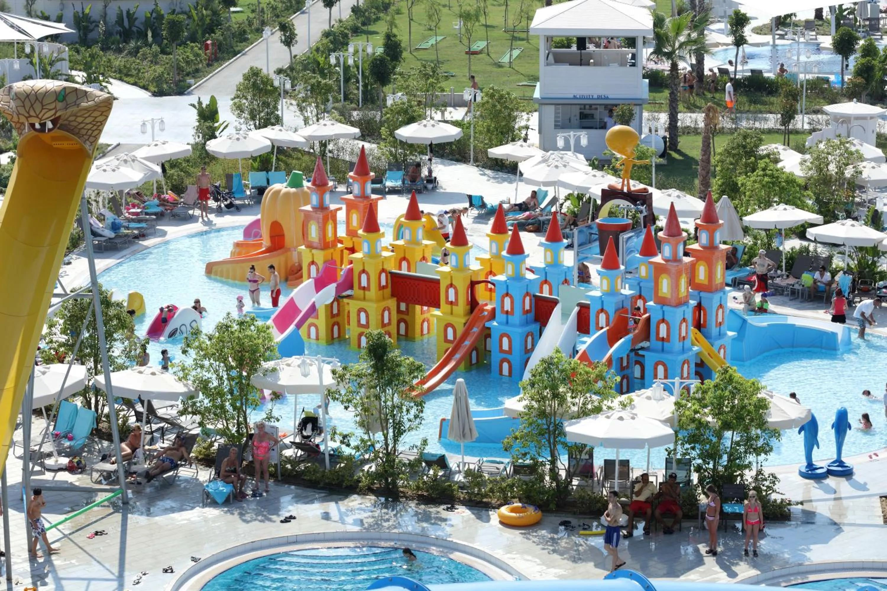 Aqua park in Sueno Hotels Deluxe Belek