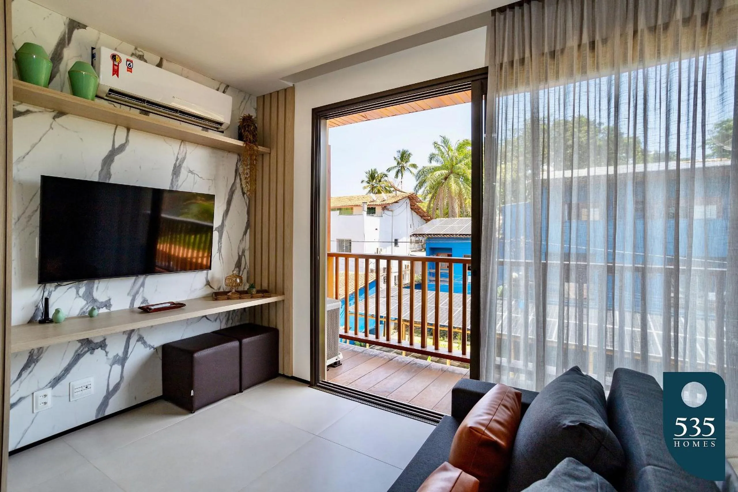 Balcony/Terrace, Bed in Estúdio Exclusivo: Conforto e Estilo em Itacaré