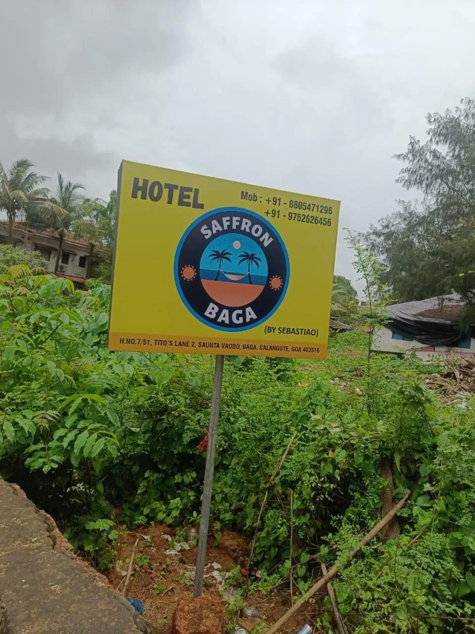 Property logo or sign in Hotel Saffron Baga