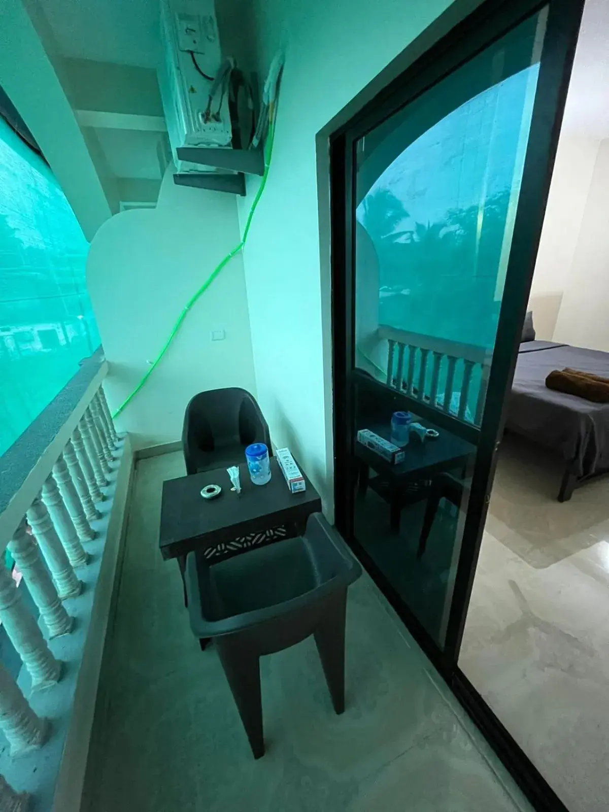 Seating area in Hotel Saffron Baga Seating area in Hotel Saffron Baga