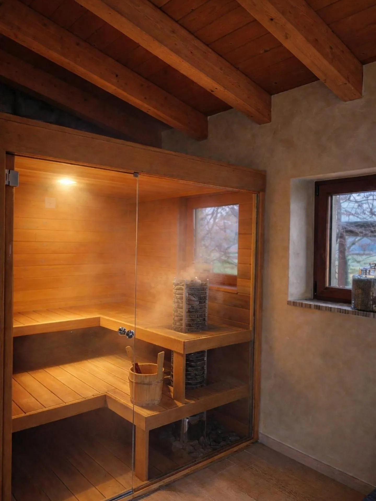 Sauna in Agriturismo il Vagabondo