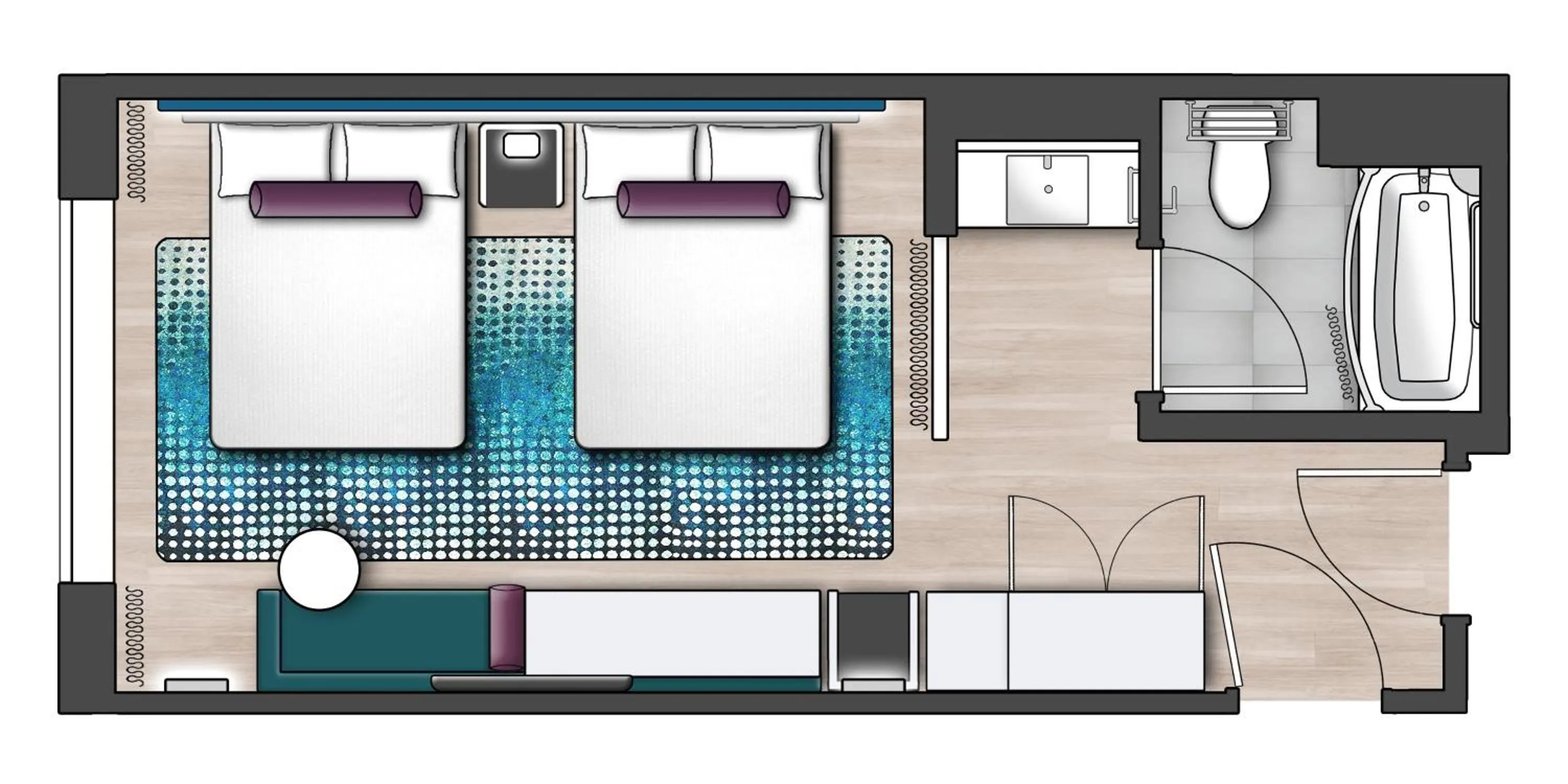 Floor plan in Universal's Terra Luna Resort