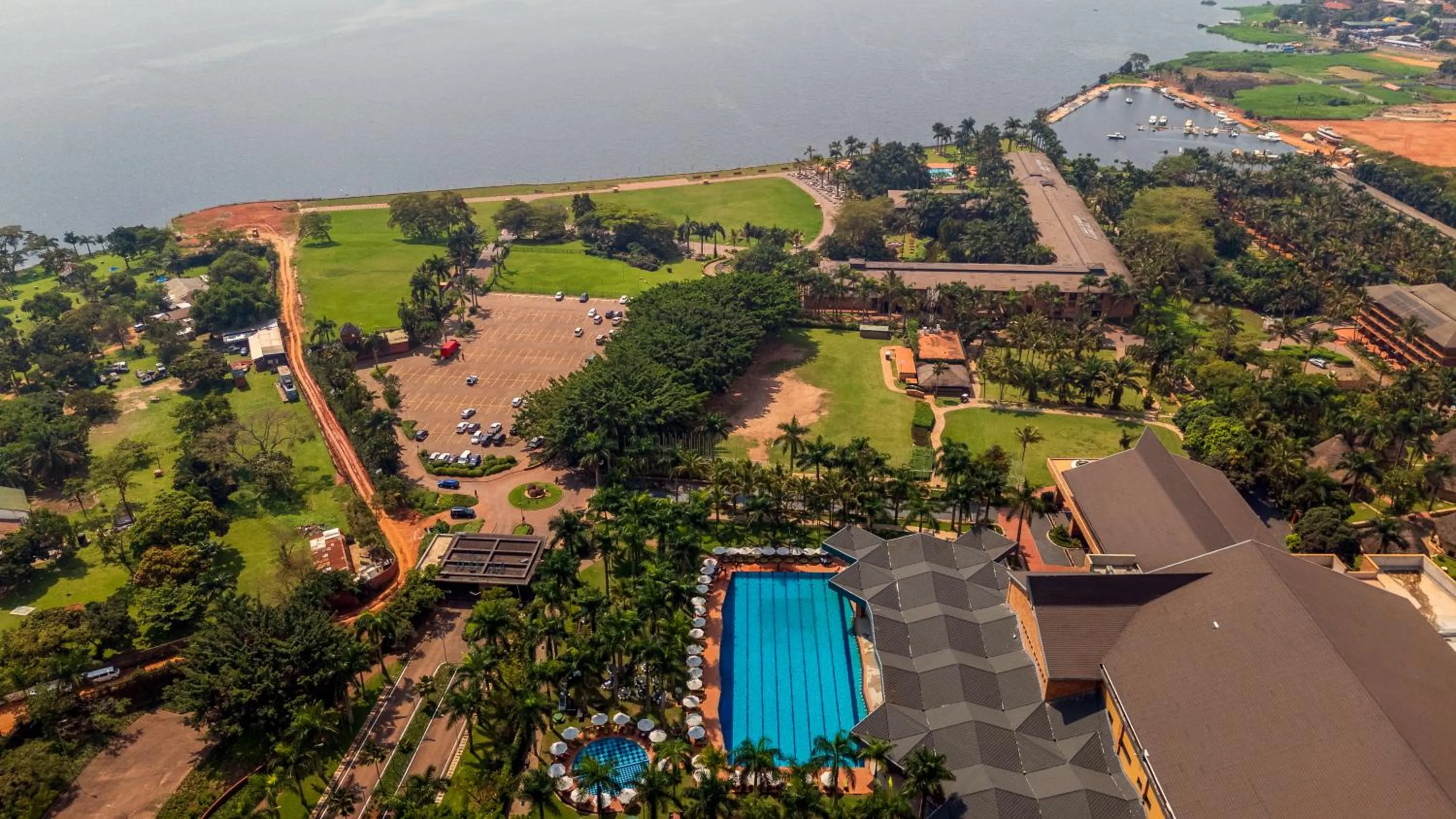 Bird's eye view in Speke Resort and Conference Center