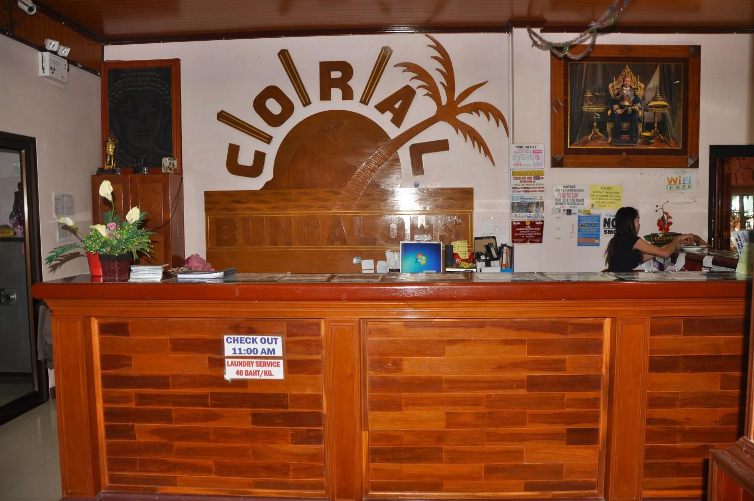 Lobby or reception in Coral Bungalows