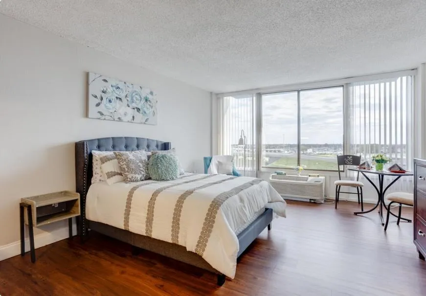 Bed in The View Studio, Suites and Event Venue