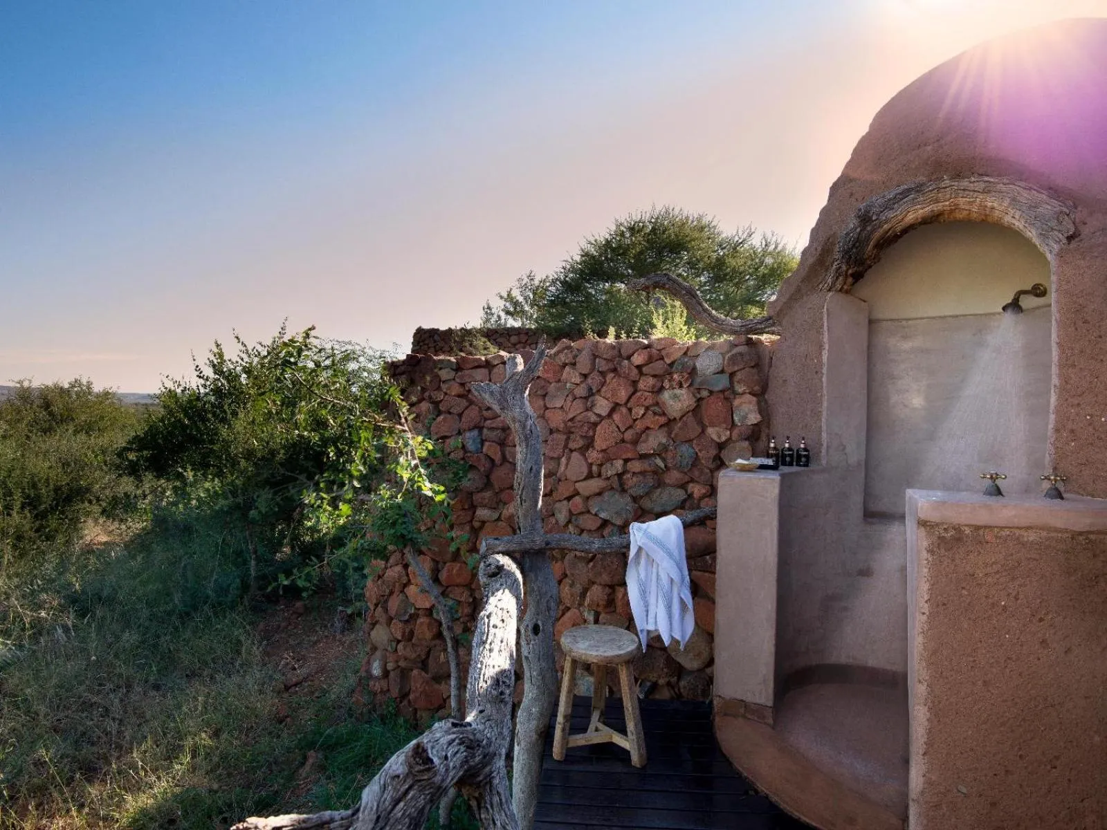 Shower in Madikwe Safari Lodge