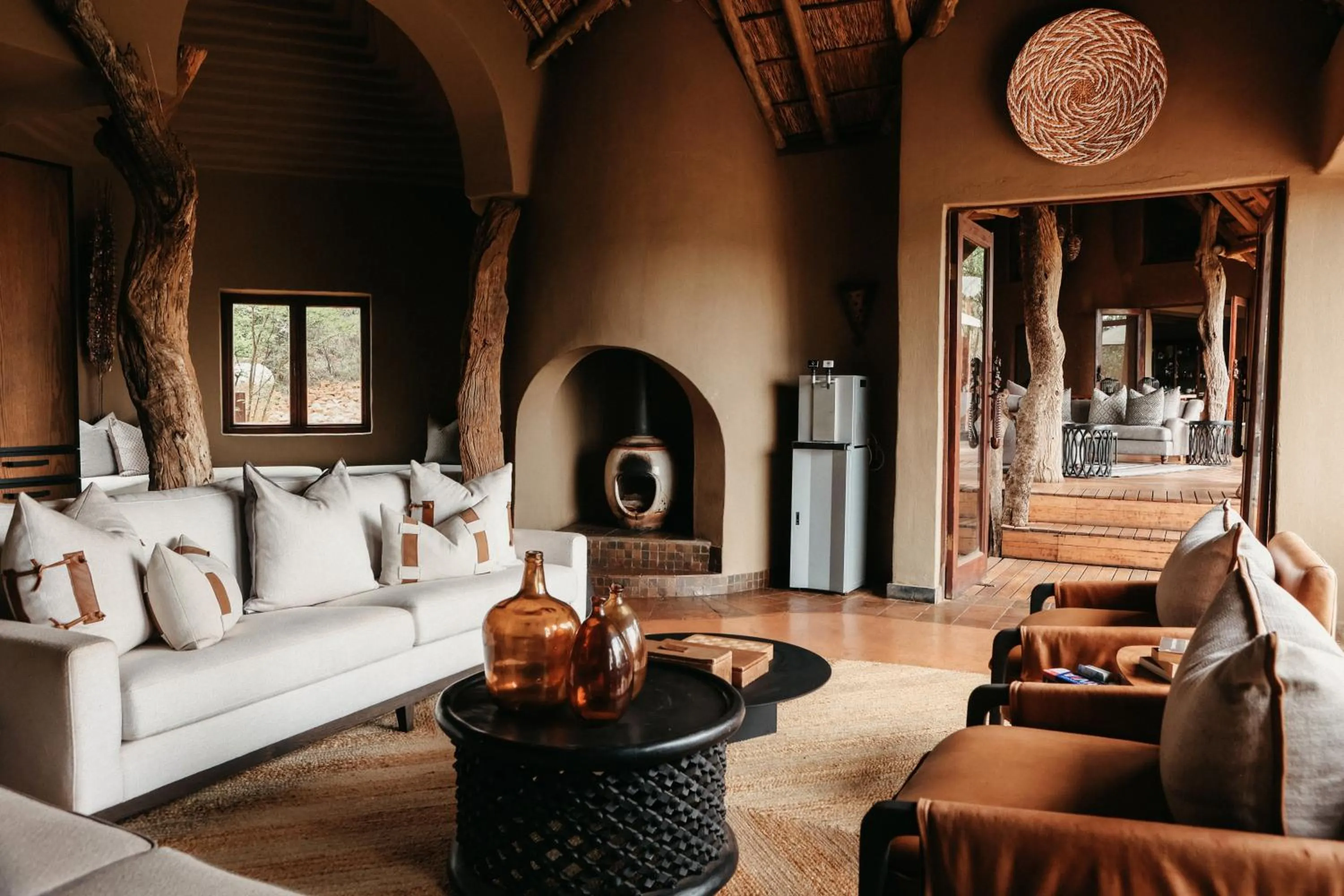 Communal lounge/ TV room in Madikwe Safari Lodge