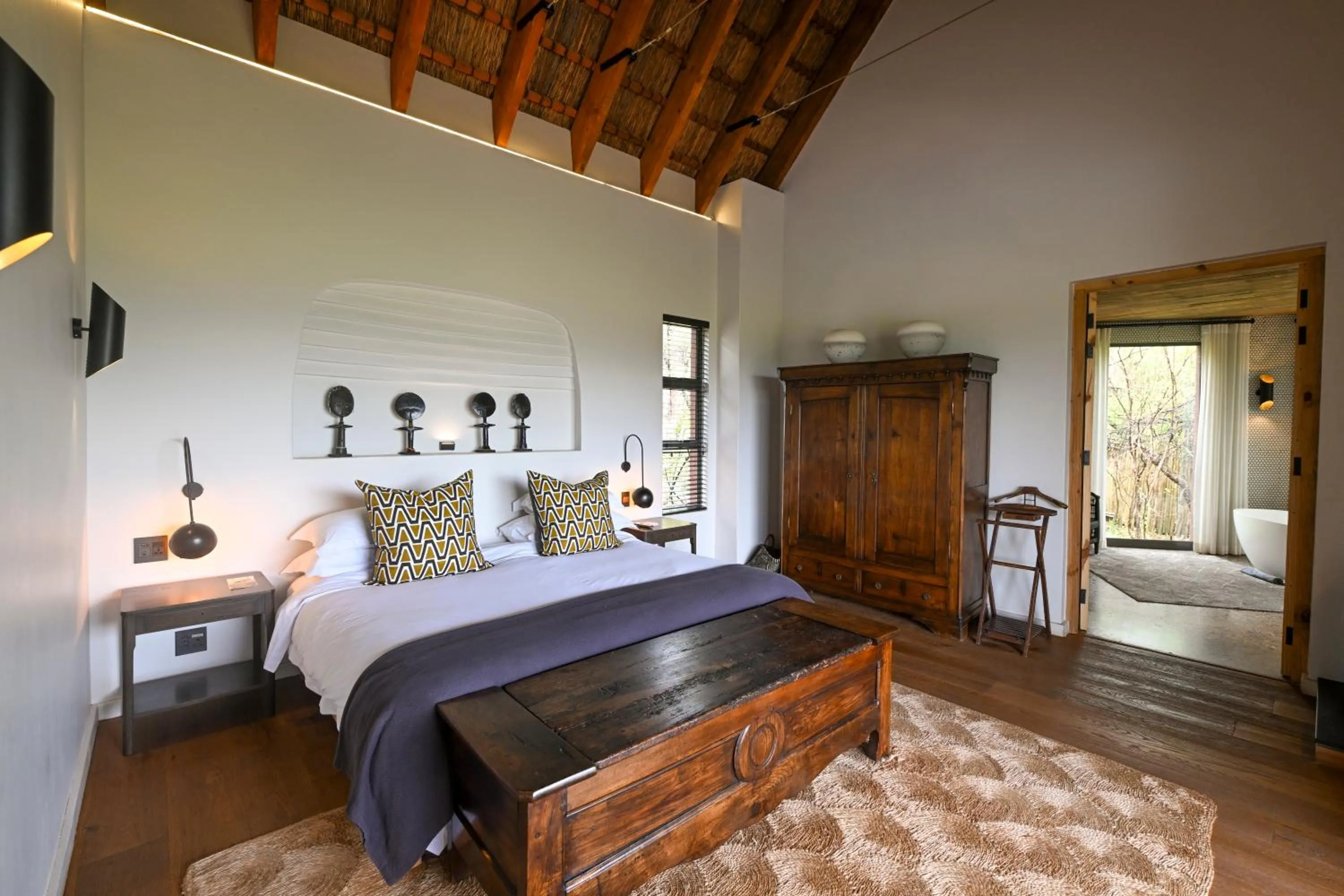 Bed in Madikwe Safari Lodge