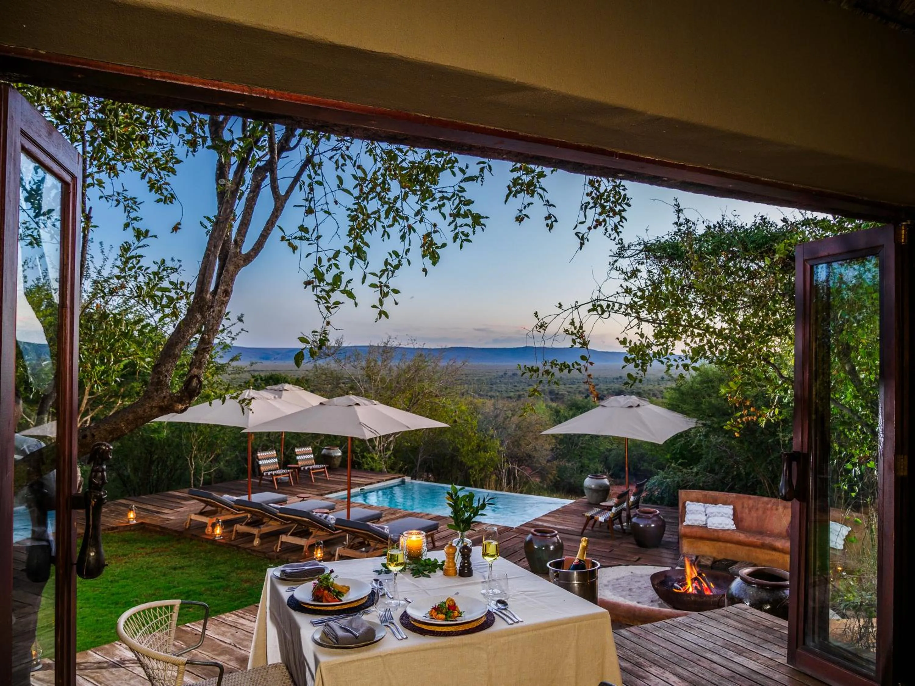 Natural landscape in Madikwe Safari Lodge