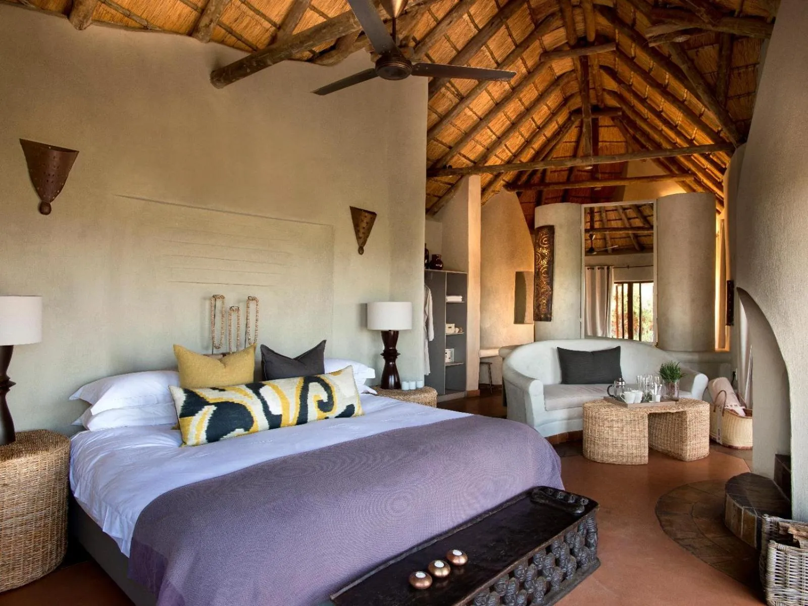 Bed in Madikwe Safari Lodge