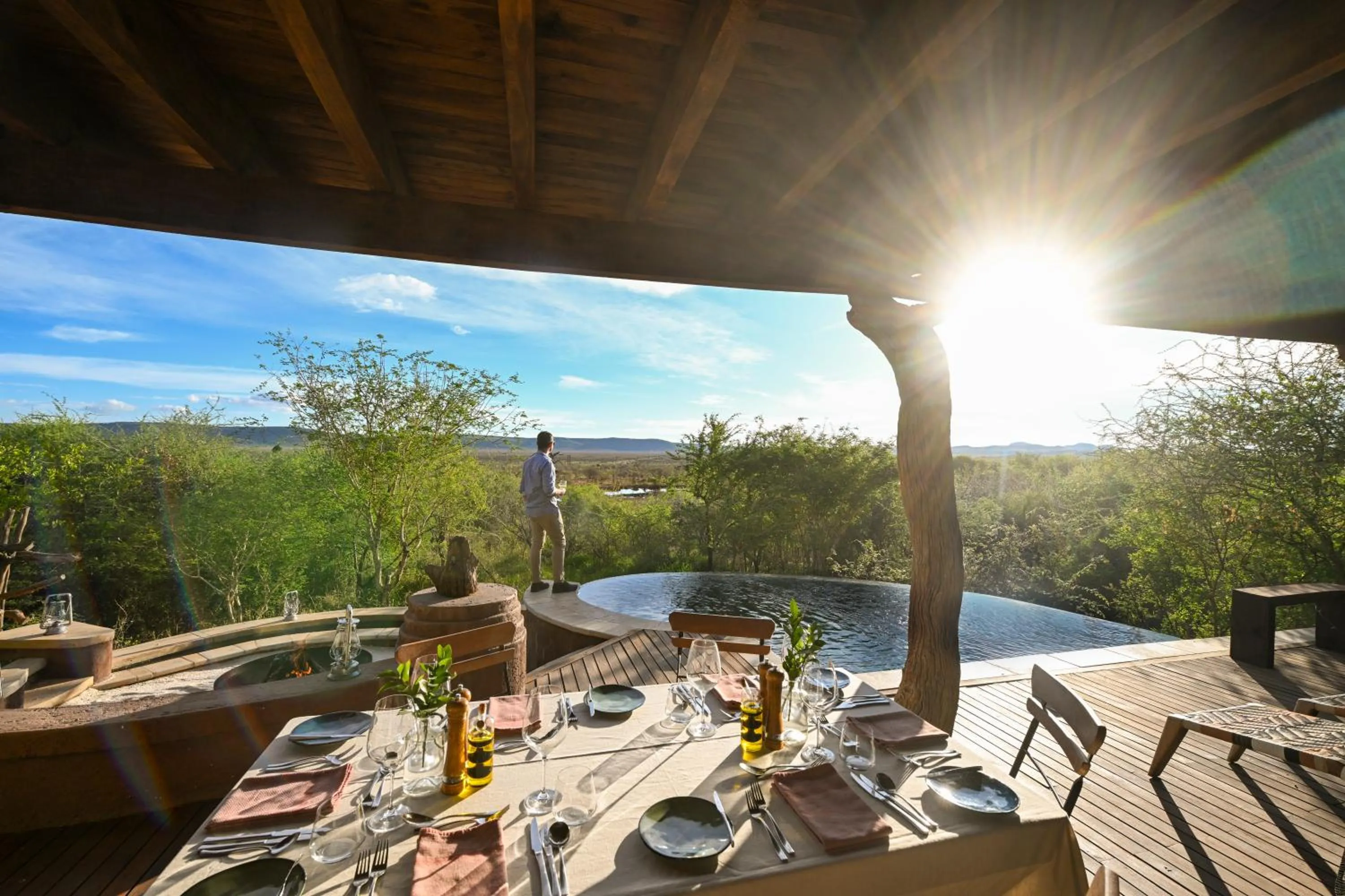 Patio in Madikwe Safari Lodge