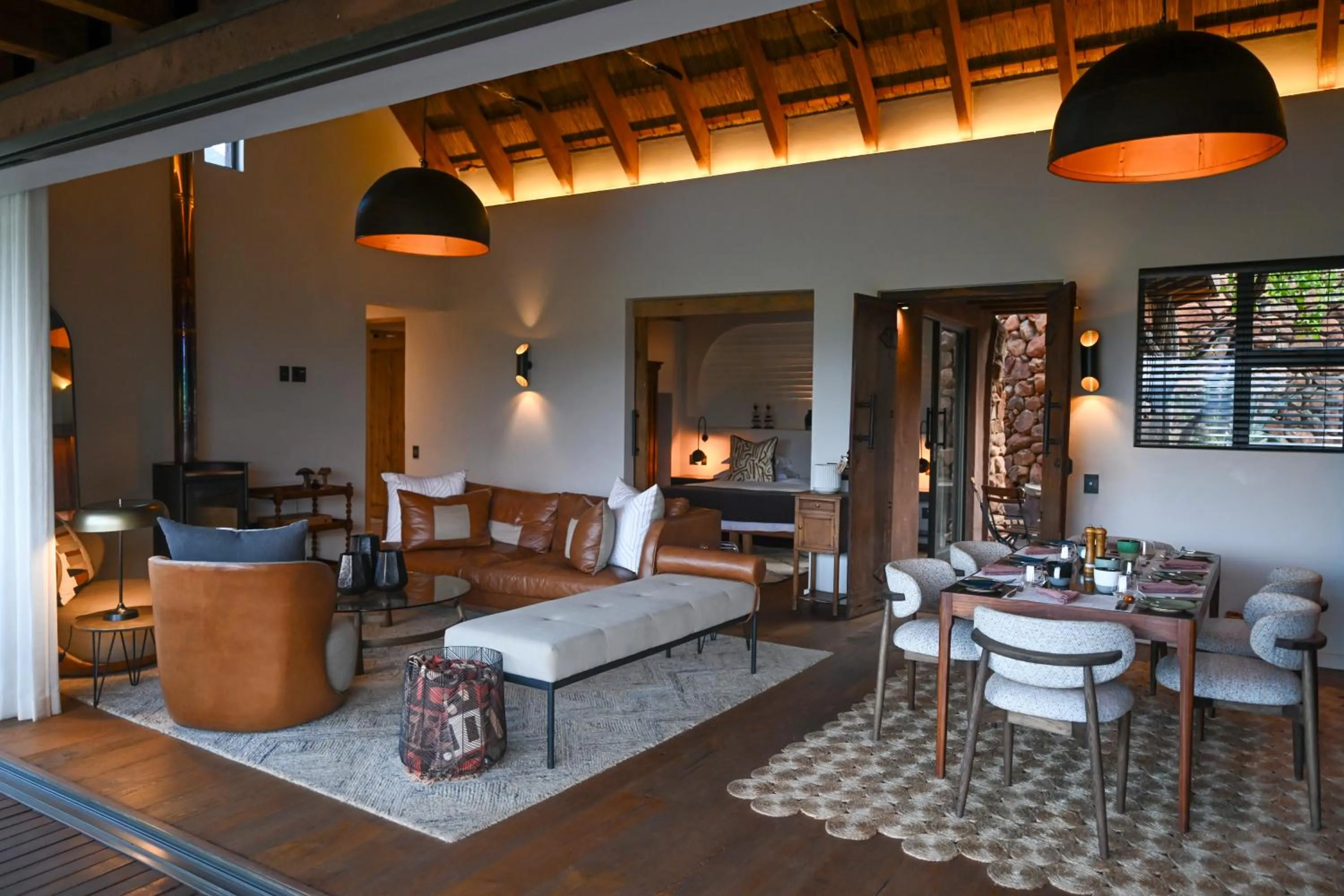Living room in Madikwe Safari Lodge
