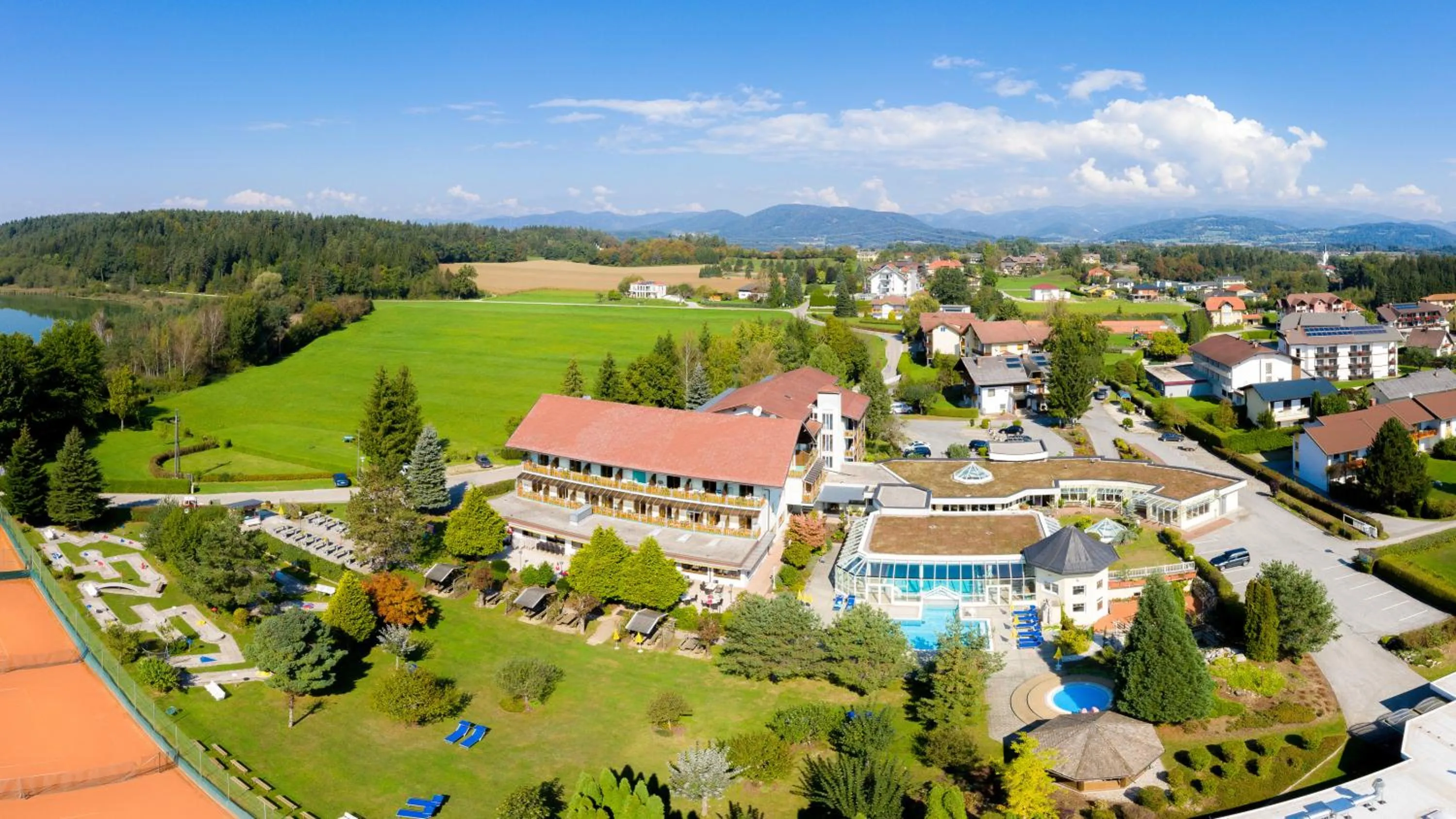 Bird's eye view in Golf-Tennis-Wellnesshotel Mori