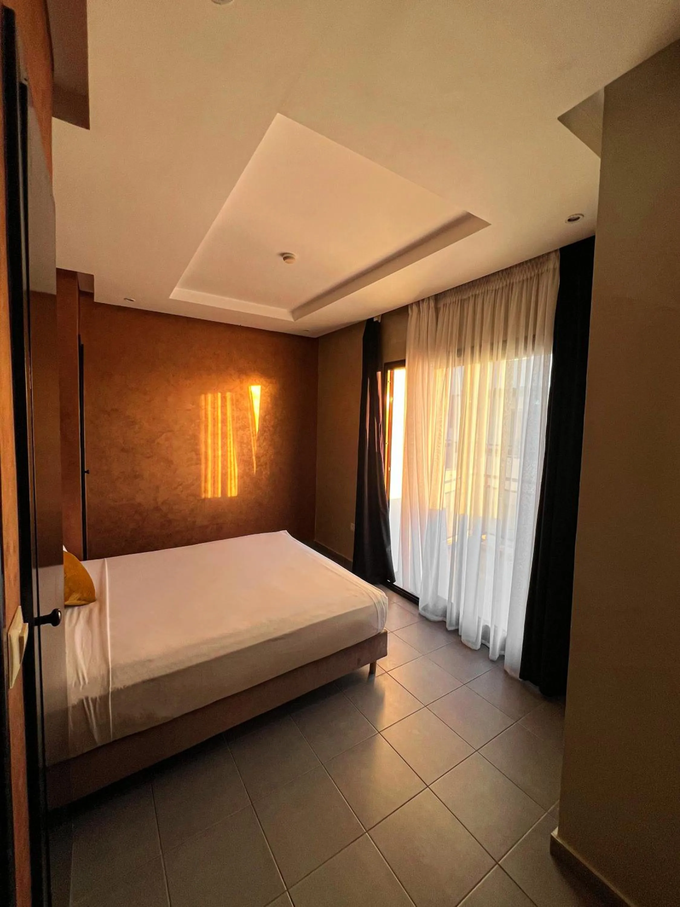 Bed in La Suite Hotel Agadir Adults Only