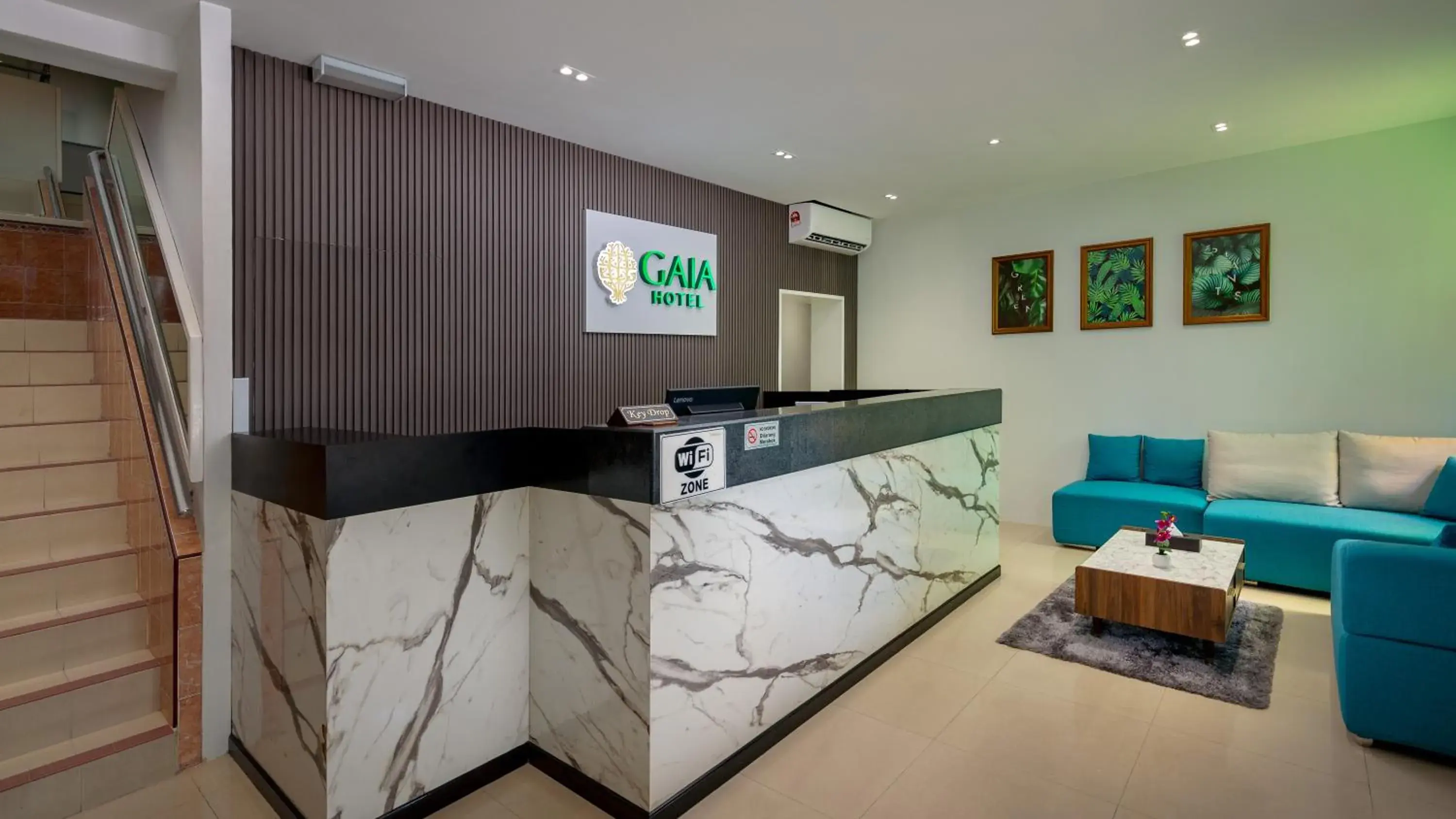 Seating area in GAIA Hotel Seating area in GAIA Hotel