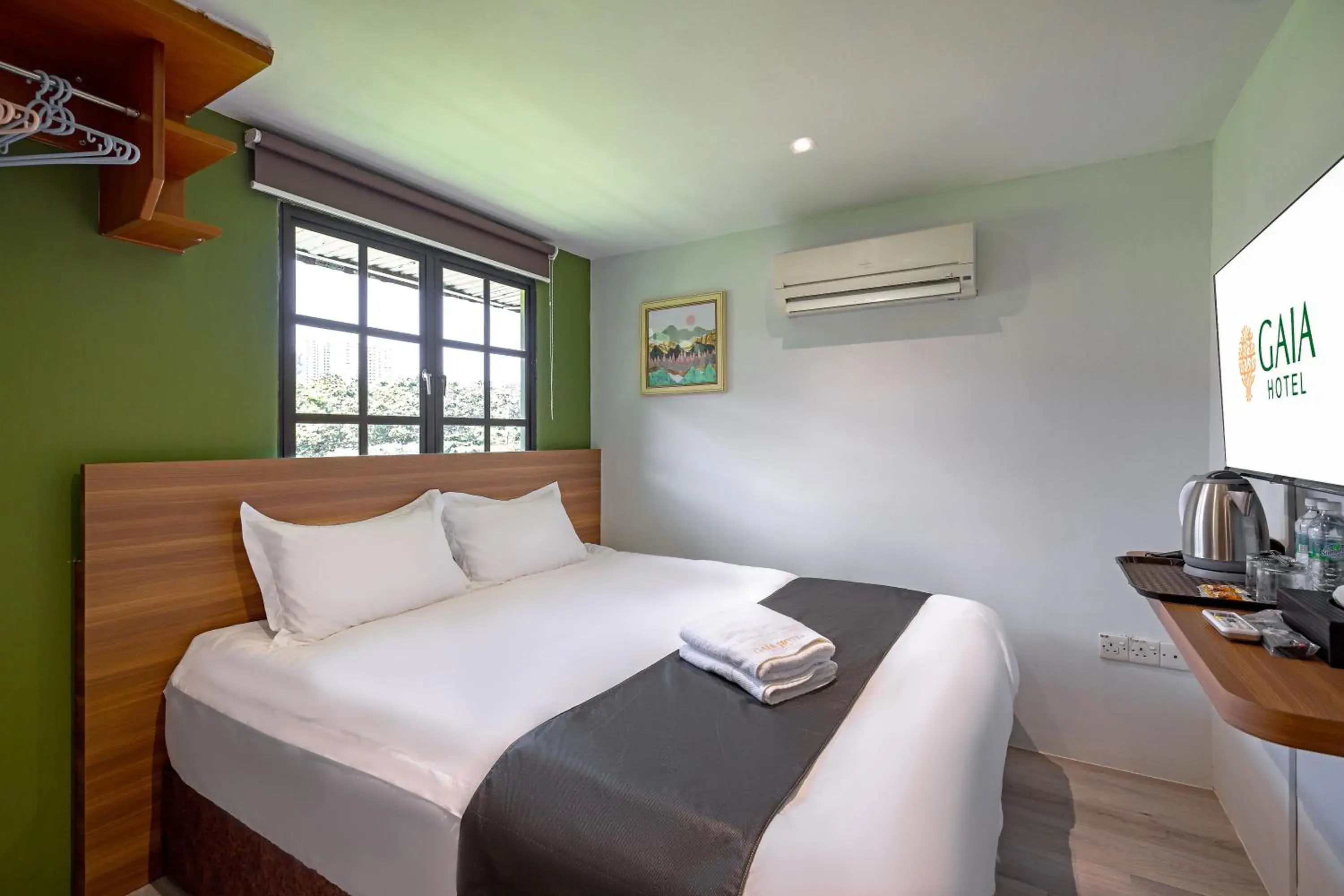 Bed in GAIA Hotel Bed in GAIA Hotel