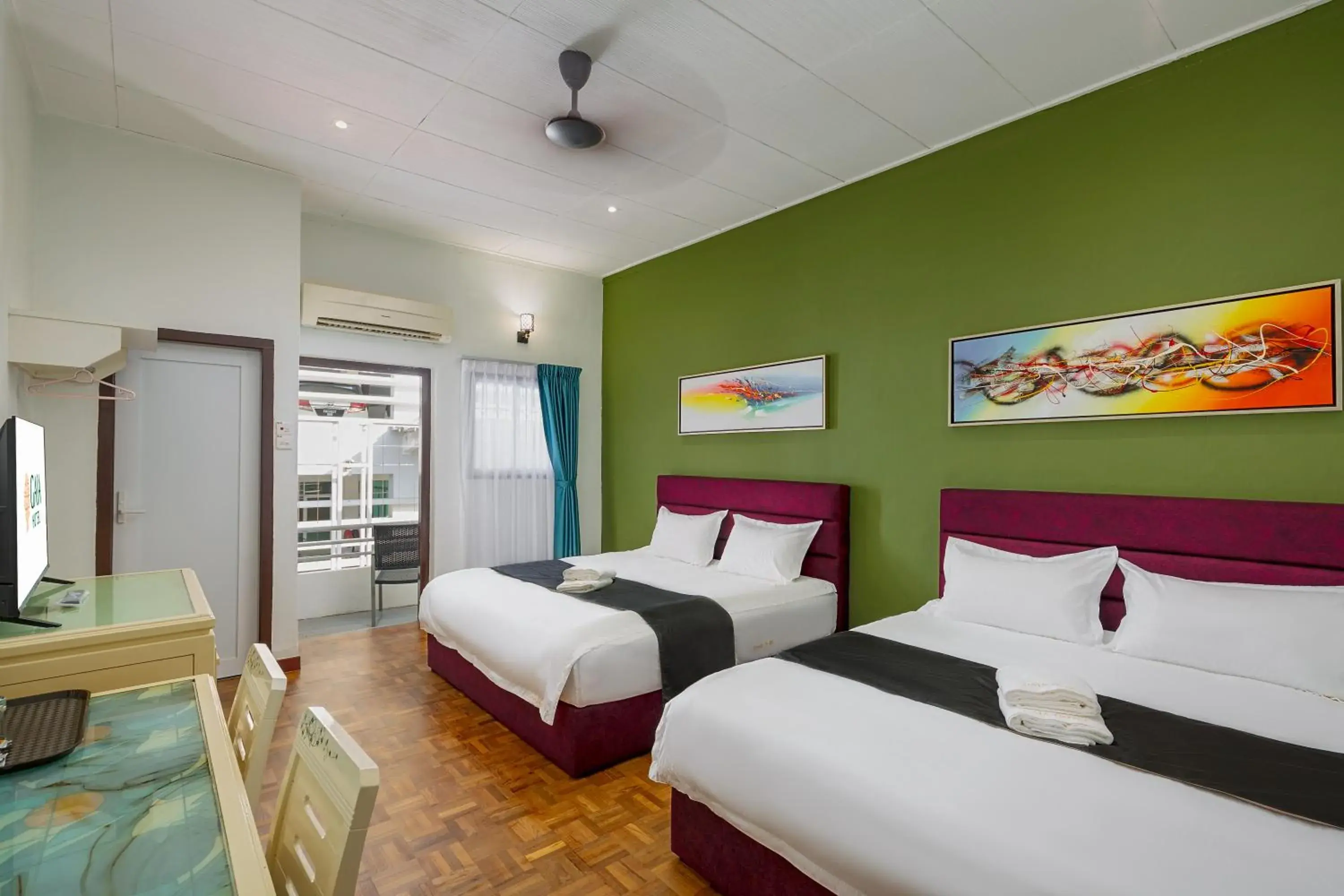 Bed in GAIA Hotel Bed in GAIA Hotel