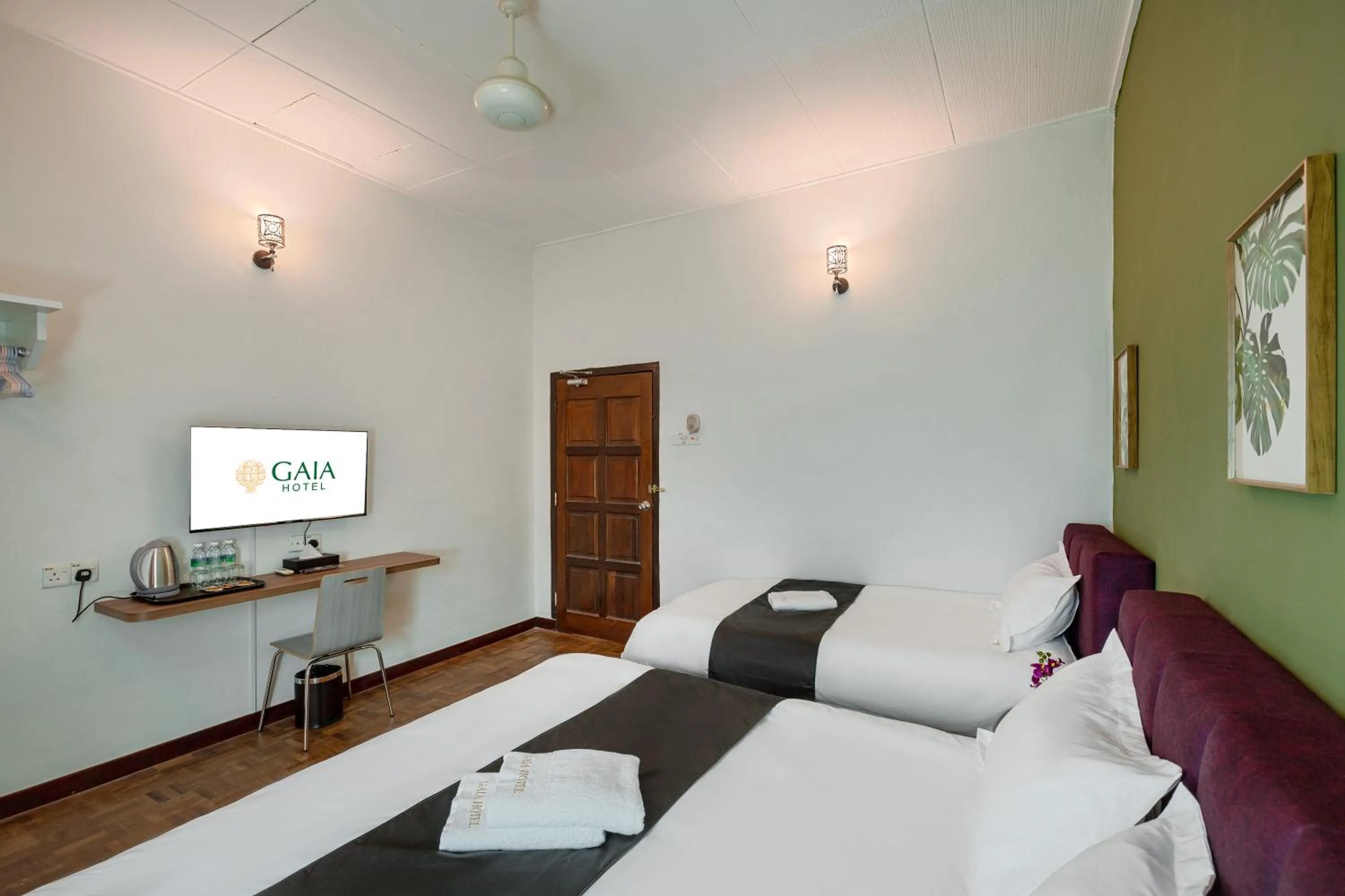 Bed in GAIA Hotel