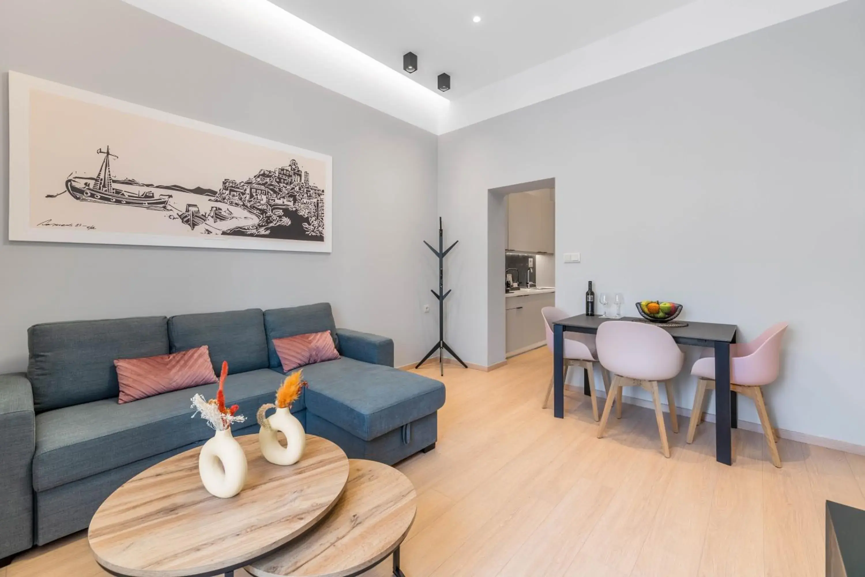 Living room in Giustiniani Apartments Living room in Giustiniani Apartments