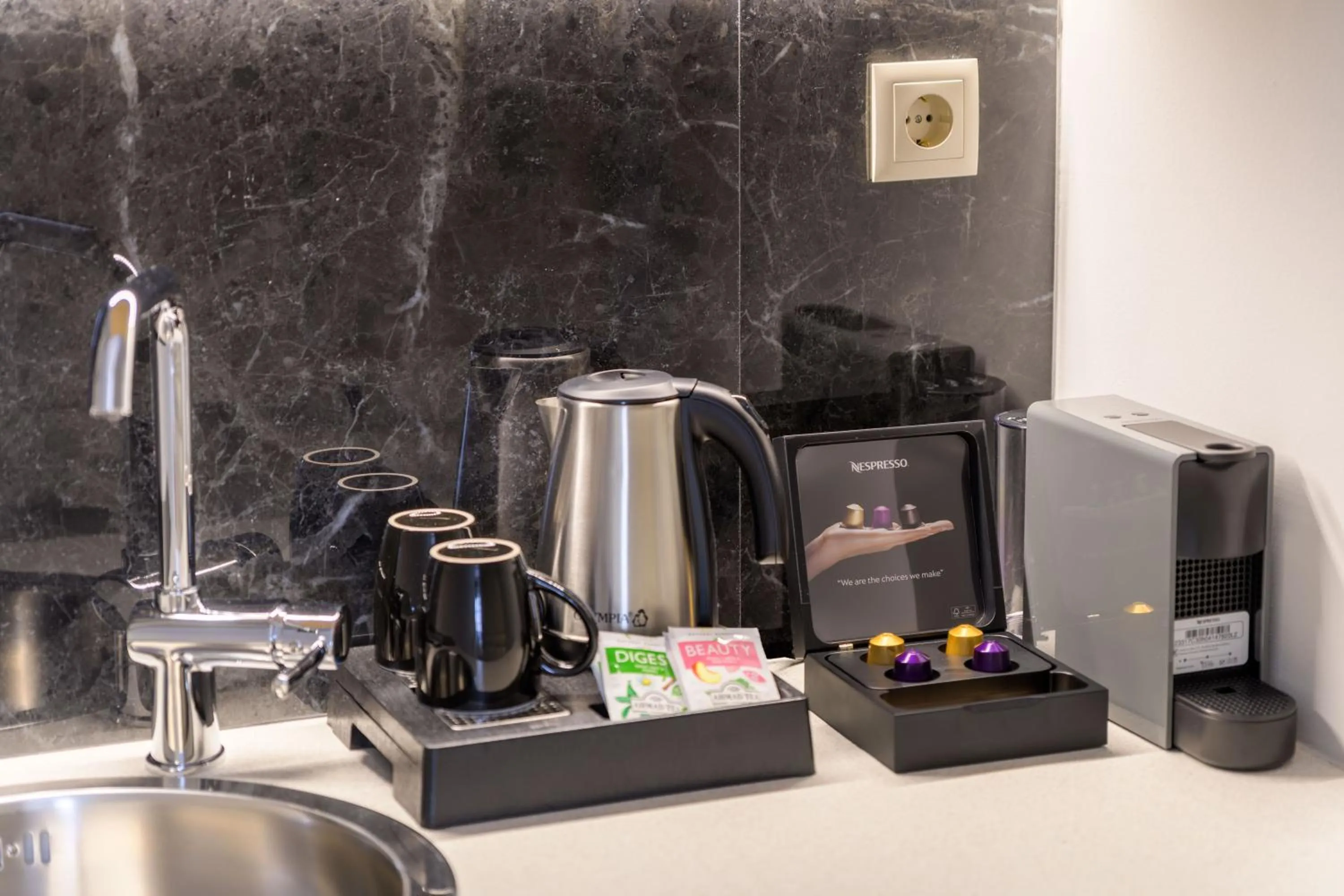 Coffee/tea facilities in Giustiniani Apartments