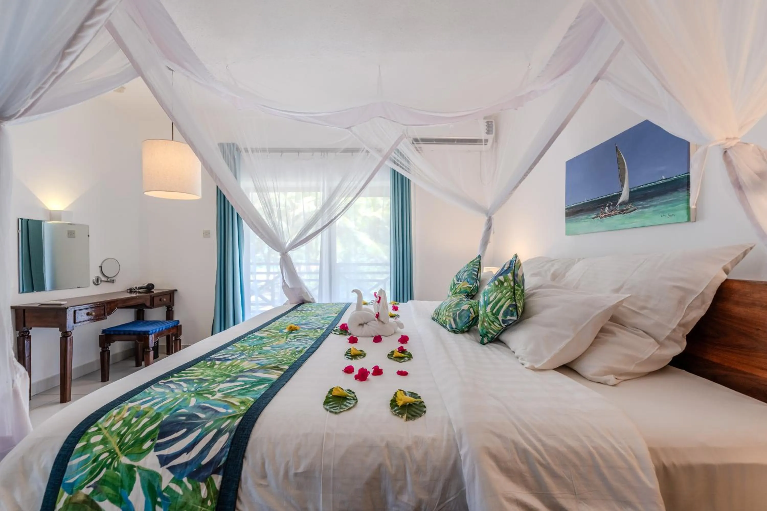 Bed in Diani Sea Resort - All Inclusive