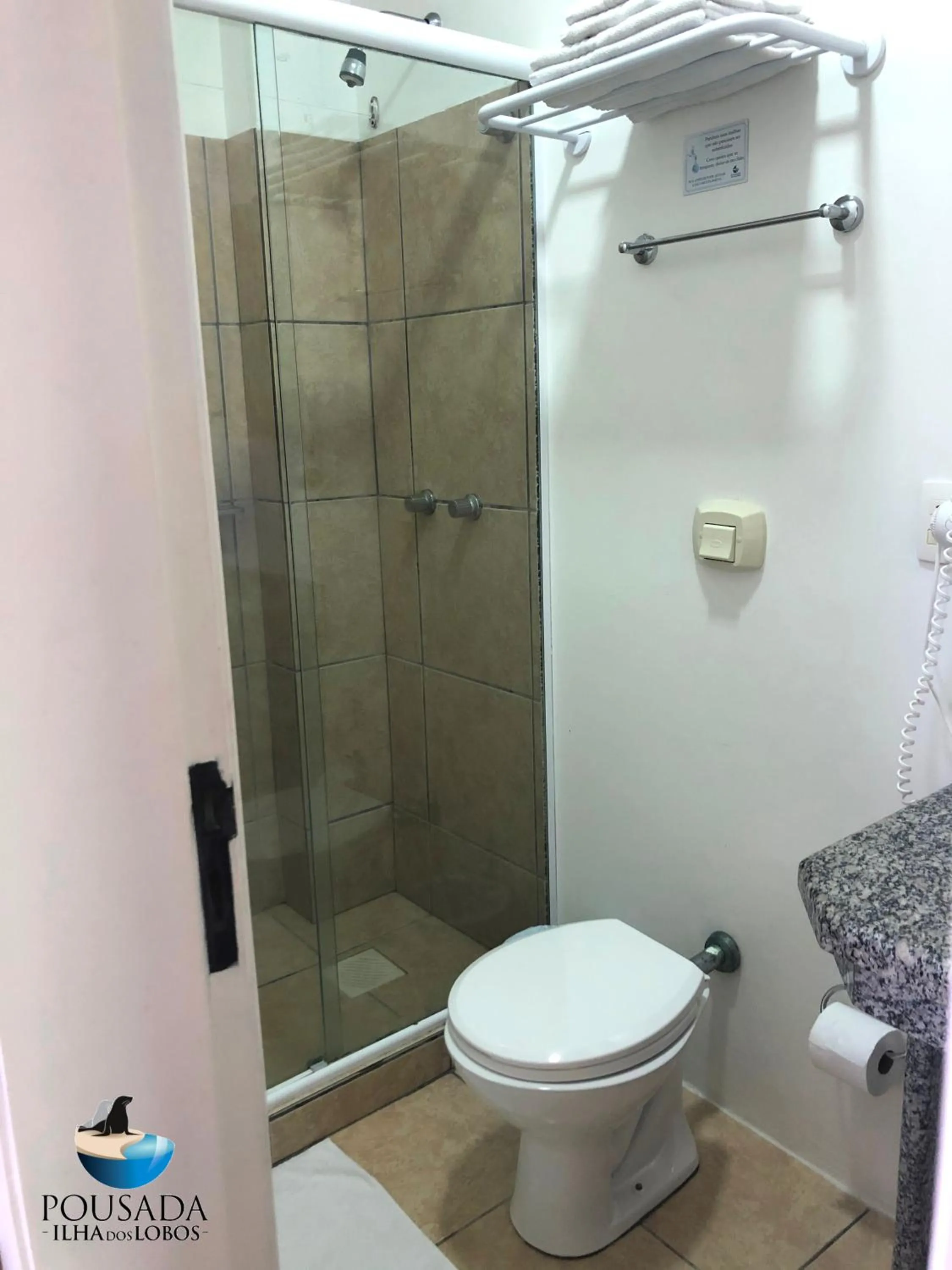 Bathroom in Pousada Ilha dos Lobos