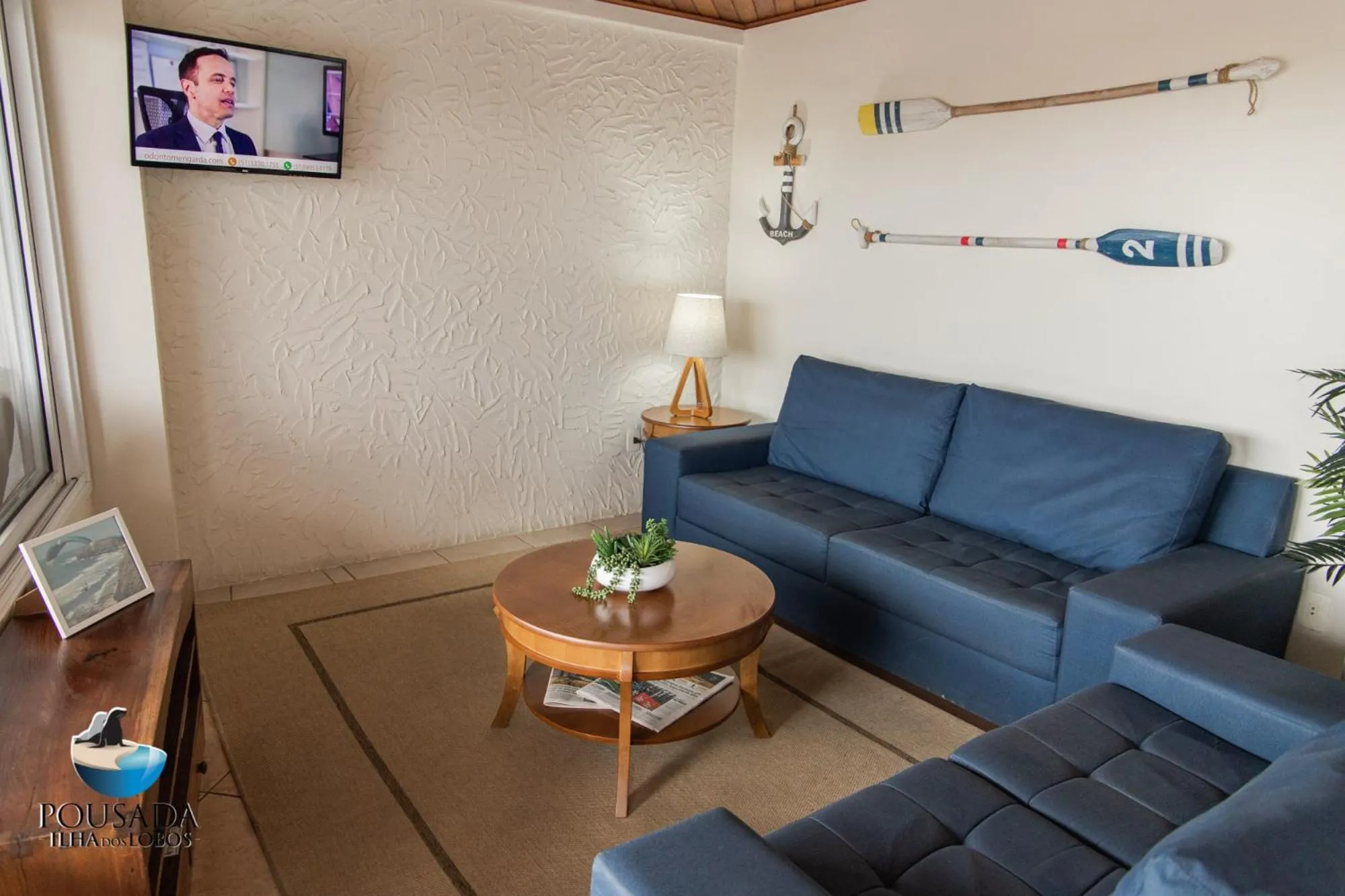 Living room in Pousada Ilha dos Lobos