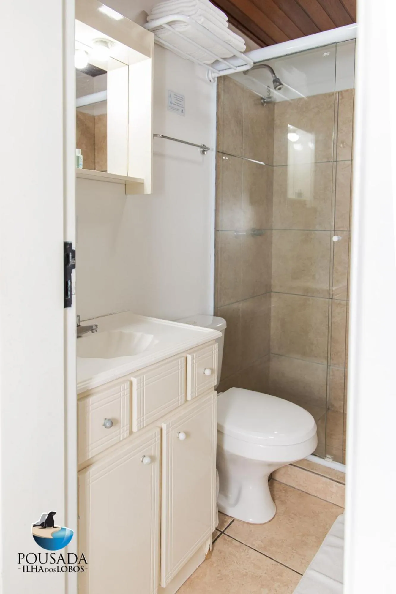 Bathroom in Pousada Ilha dos Lobos