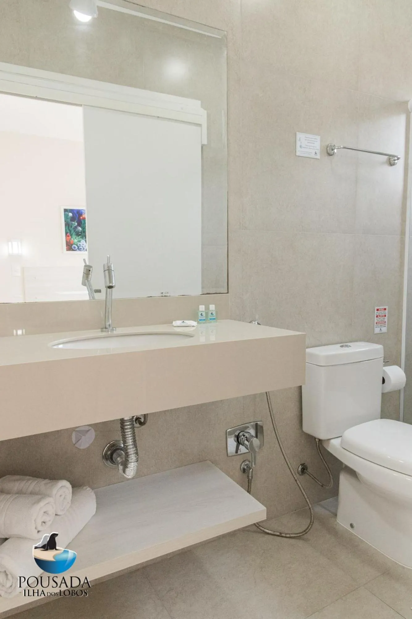 Bathroom in Pousada Ilha dos Lobos