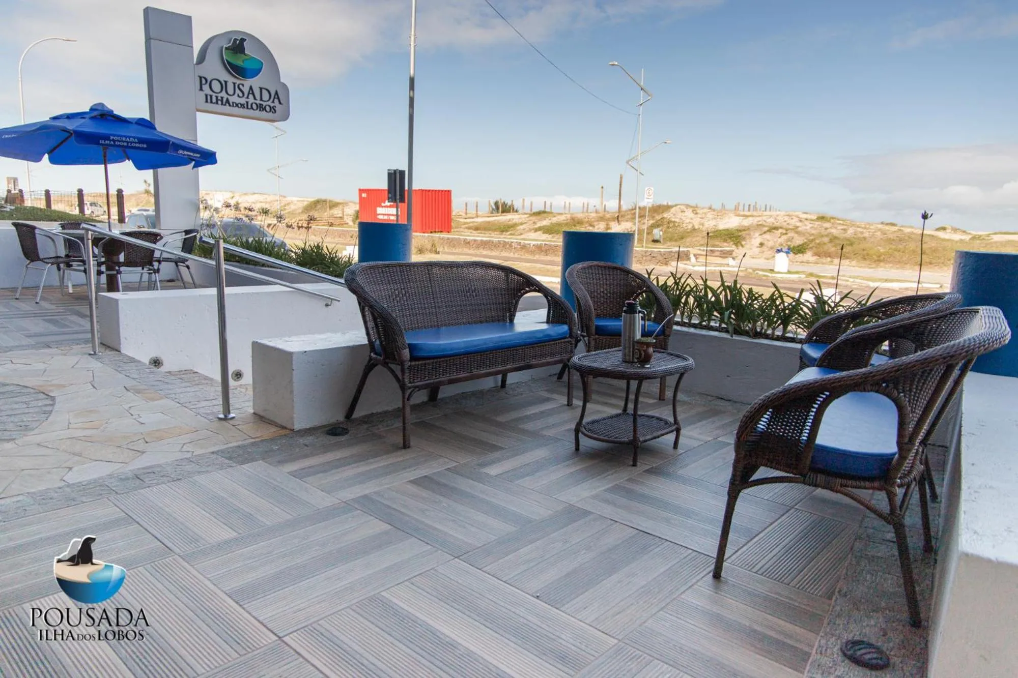 Patio in Pousada Ilha dos Lobos