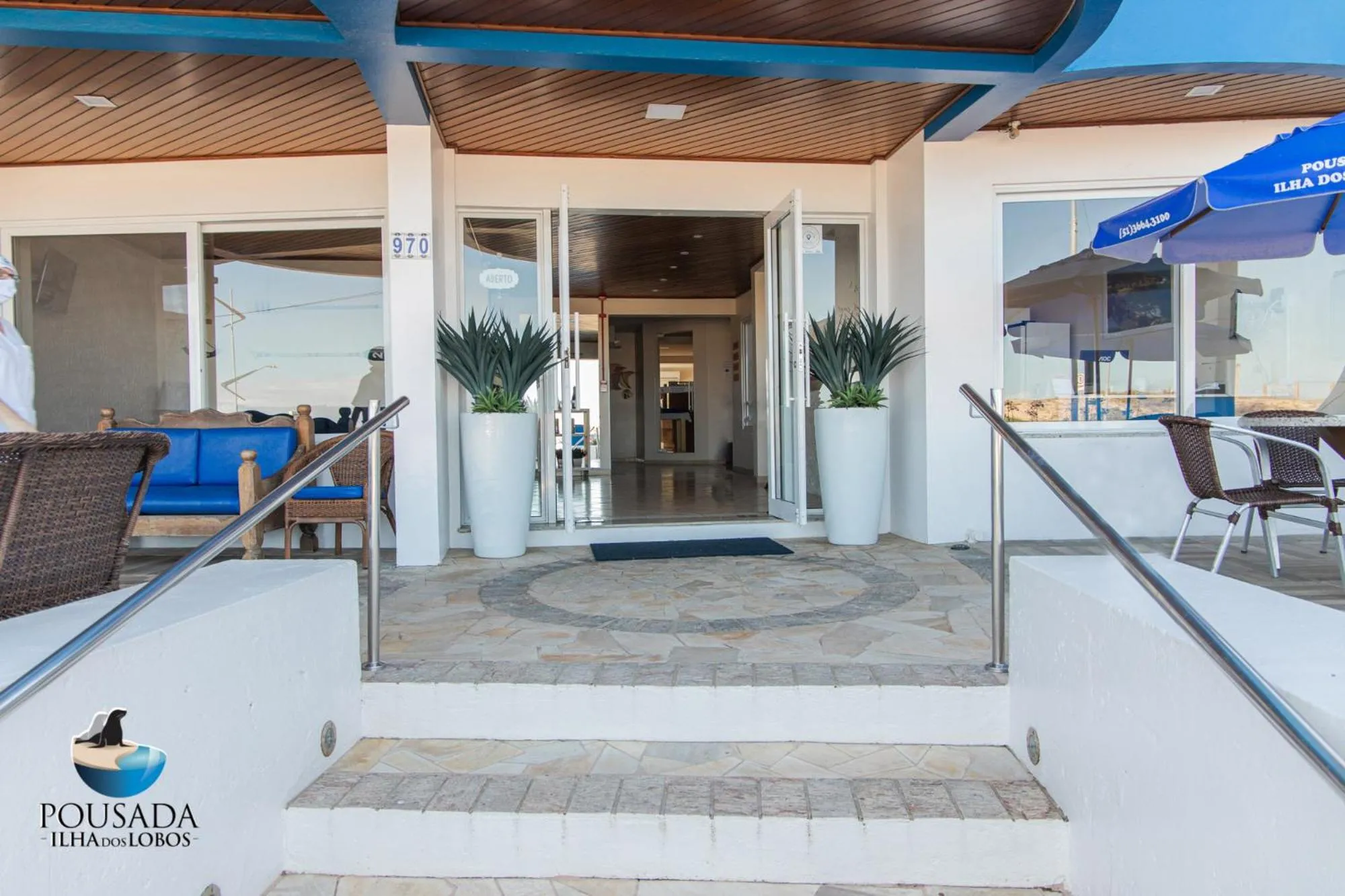 Facade/entrance in Pousada Ilha dos Lobos
