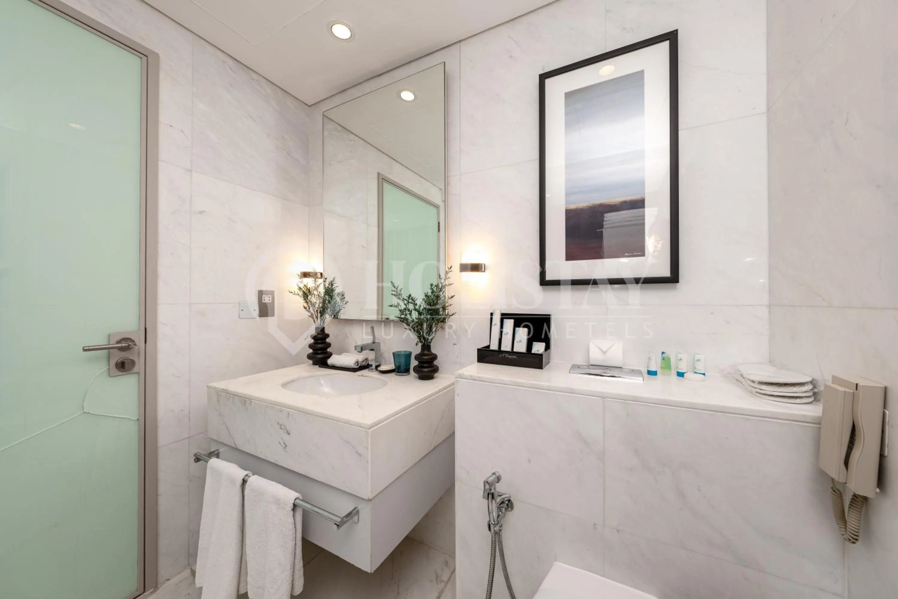 Bathroom in Holistay Luxury Homes - Burj khalifa view - Direct Access Dubai Mall