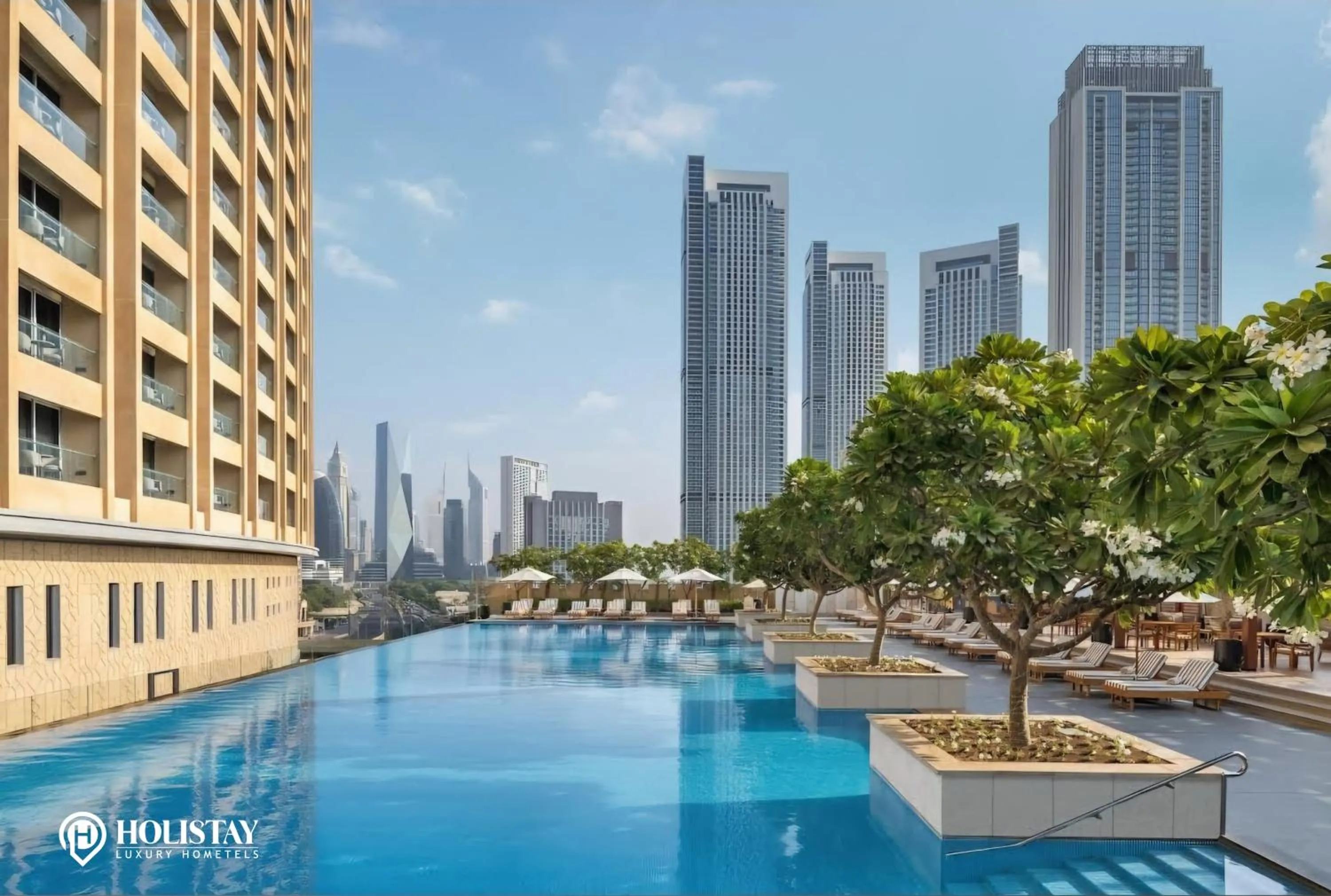 Property building in Holistay Luxury Homes - Burj khalifa view - Direct Access Dubai Mall