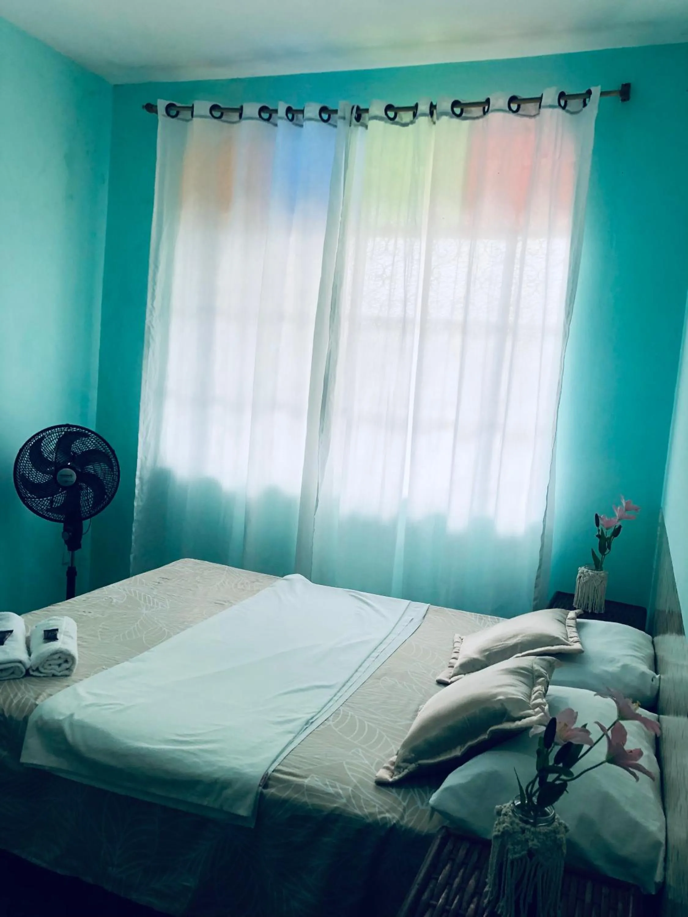 Bed in Pousada Biribiri