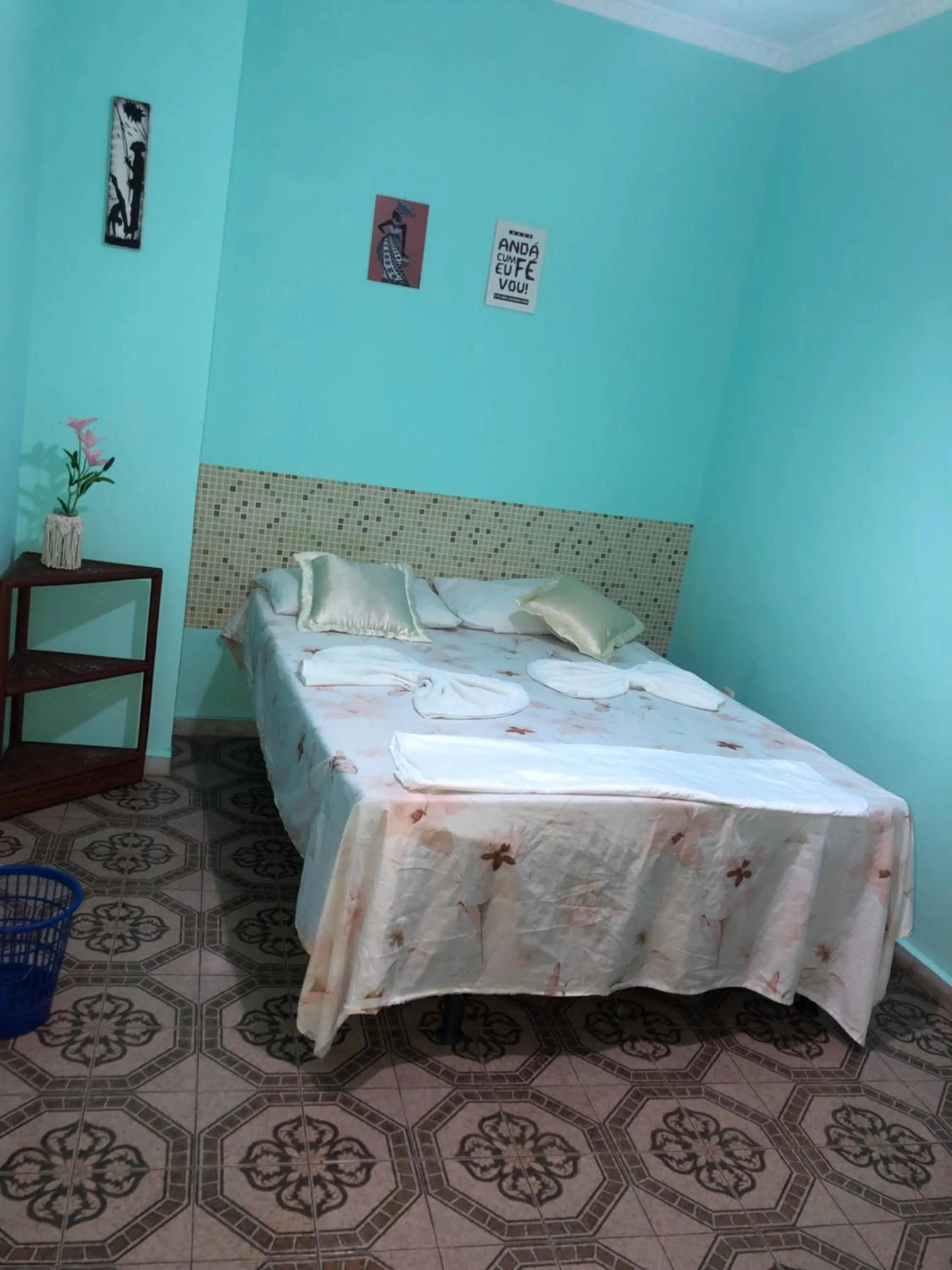 Bed in Pousada Biribiri