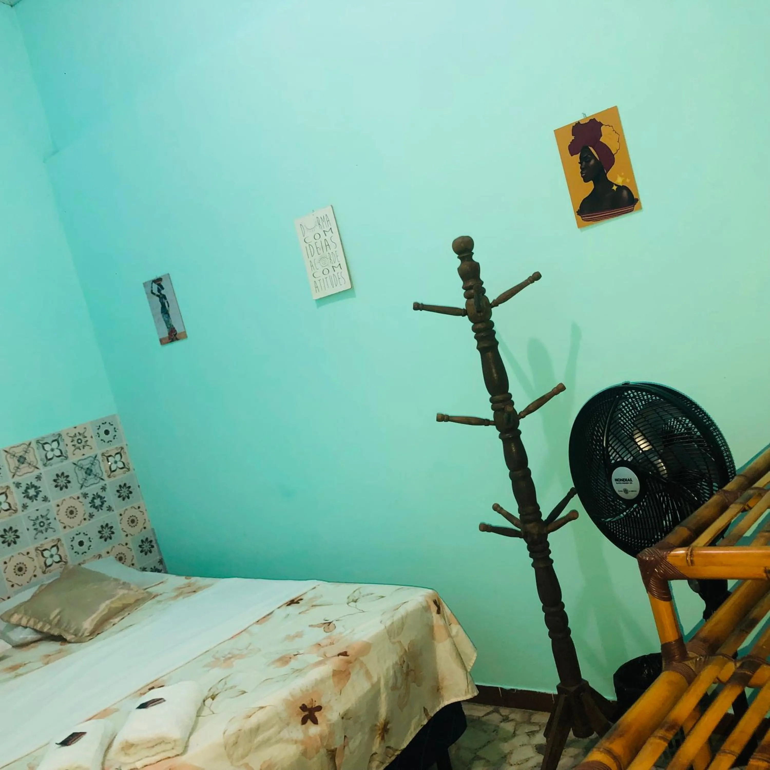 Bed in Pousada Biribiri