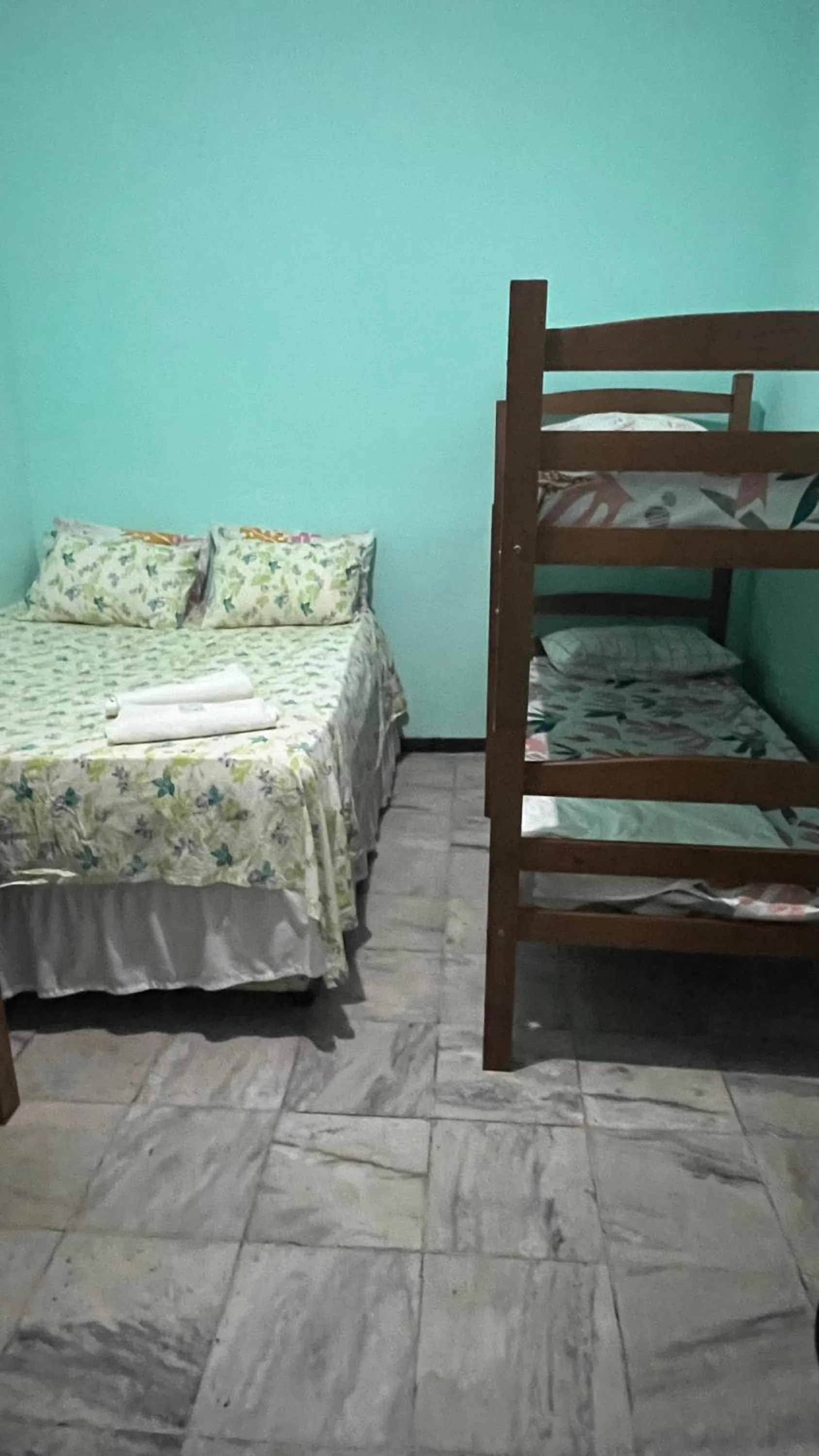 Bed in Pousada Biribiri