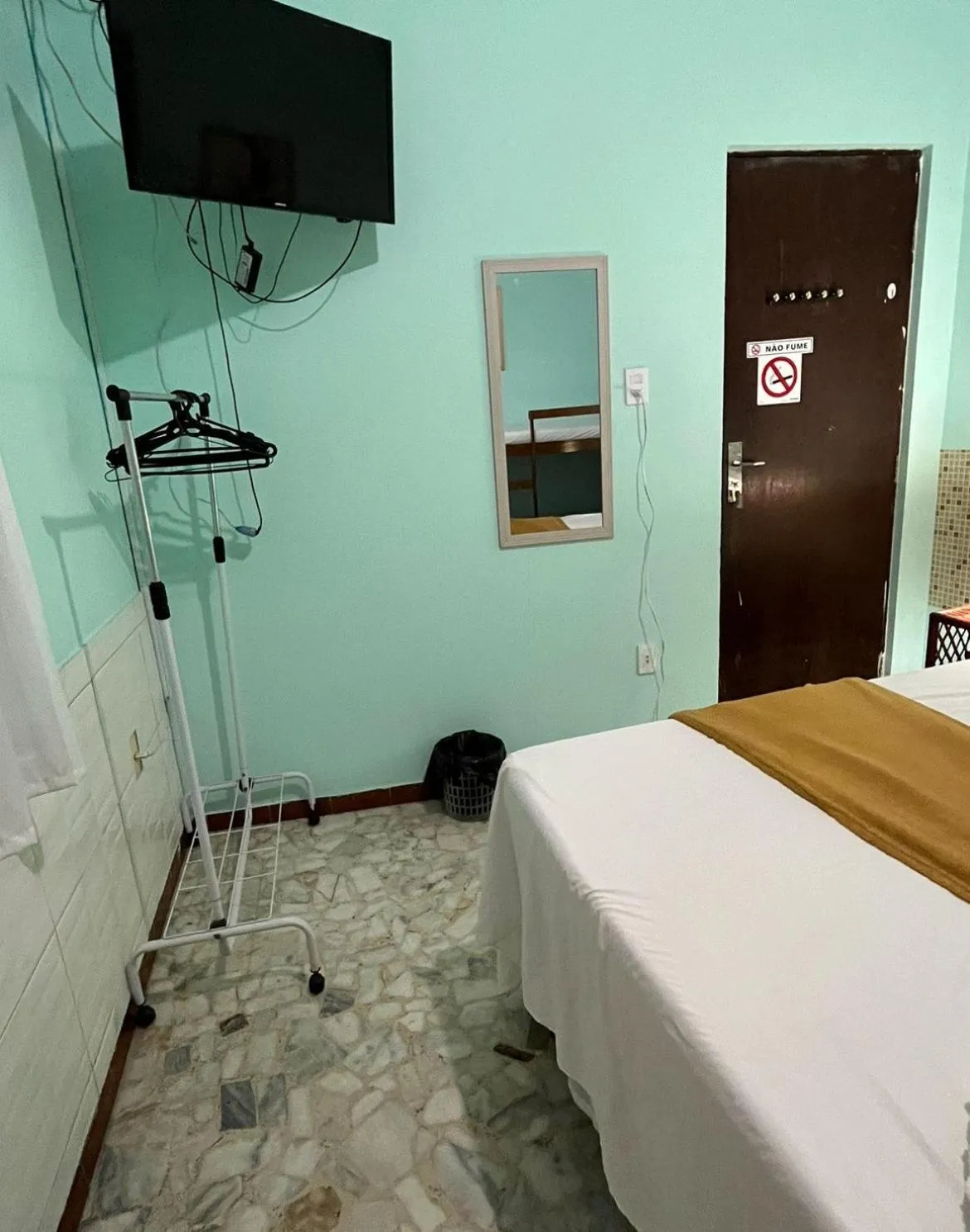 Bed in Pousada Biribiri