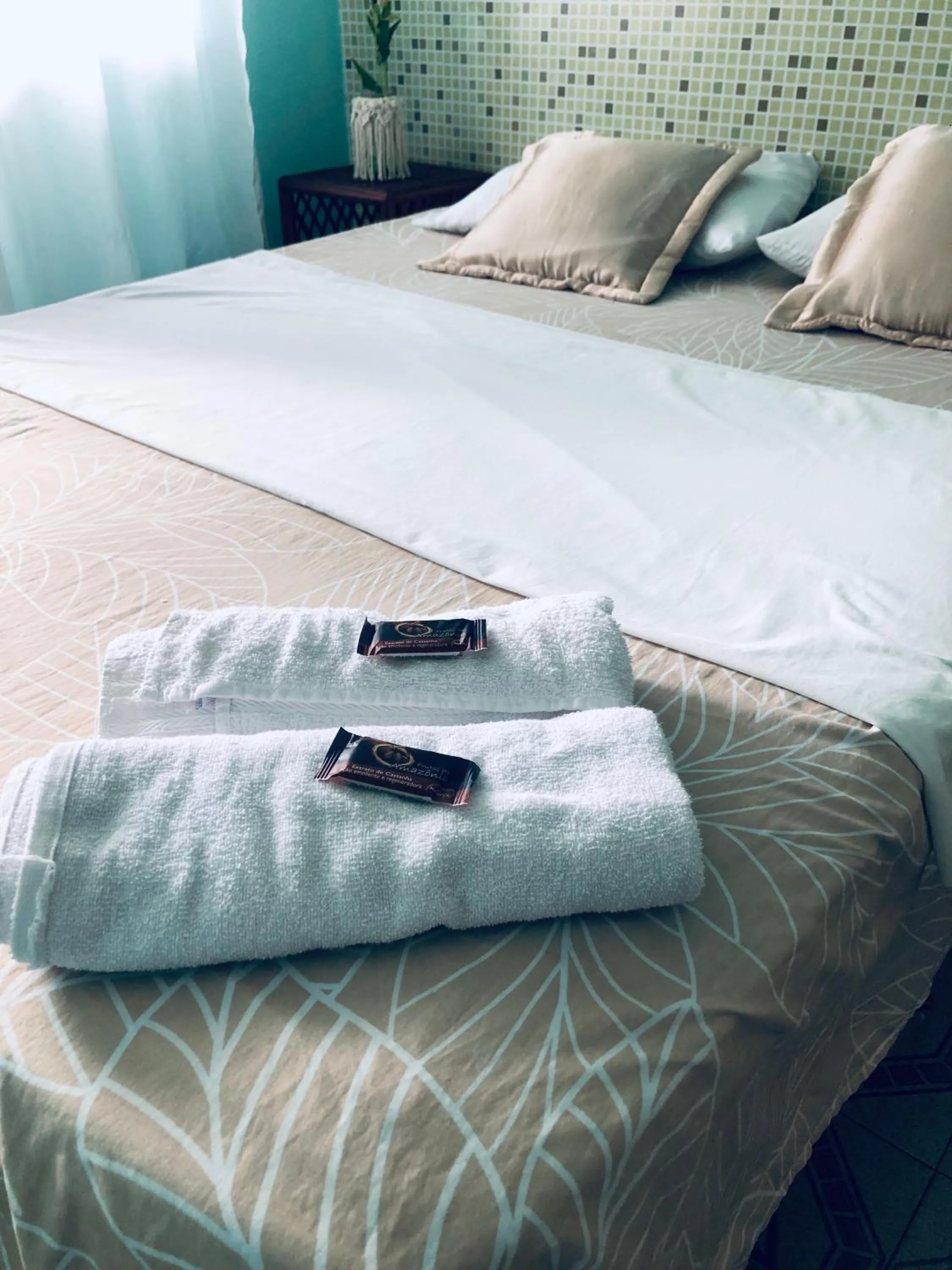 Bed in Pousada Biribiri
