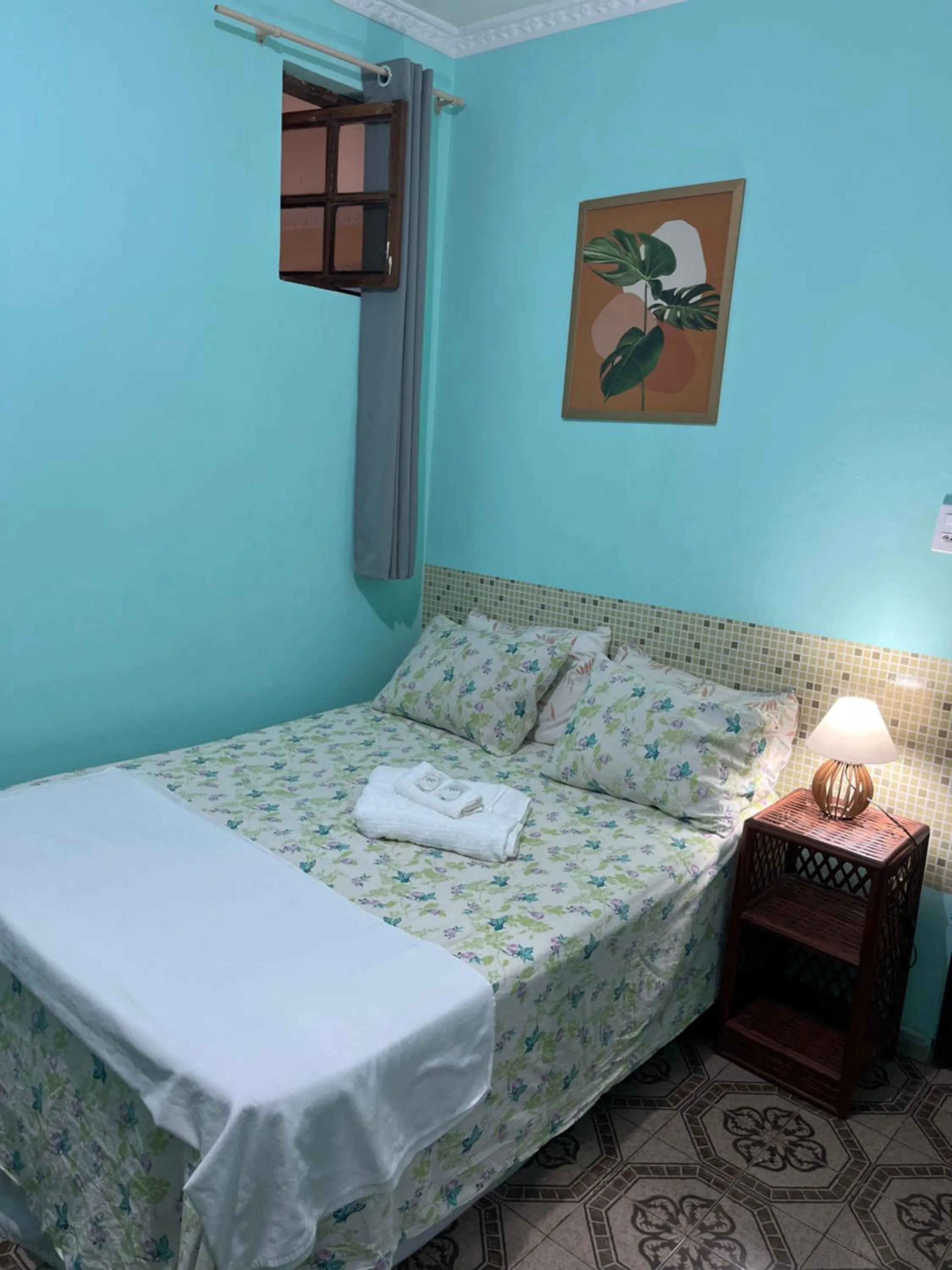Bed in Pousada Biribiri