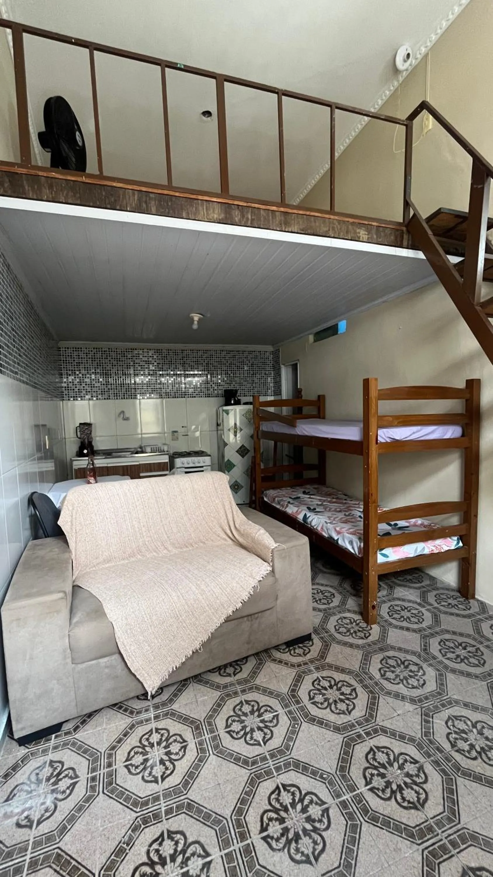 Bed in Pousada Biribiri