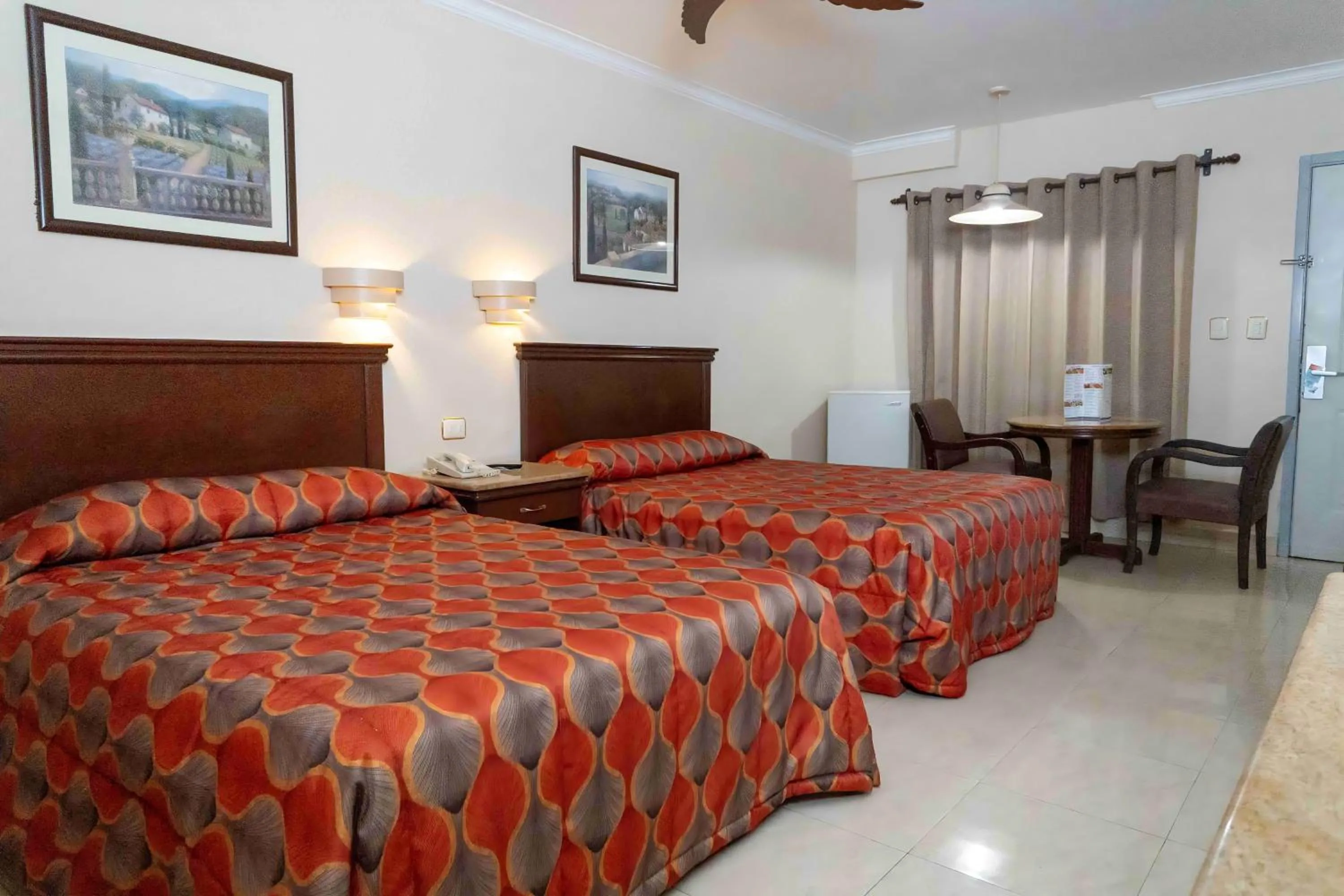 Bed in Hotel San Angel