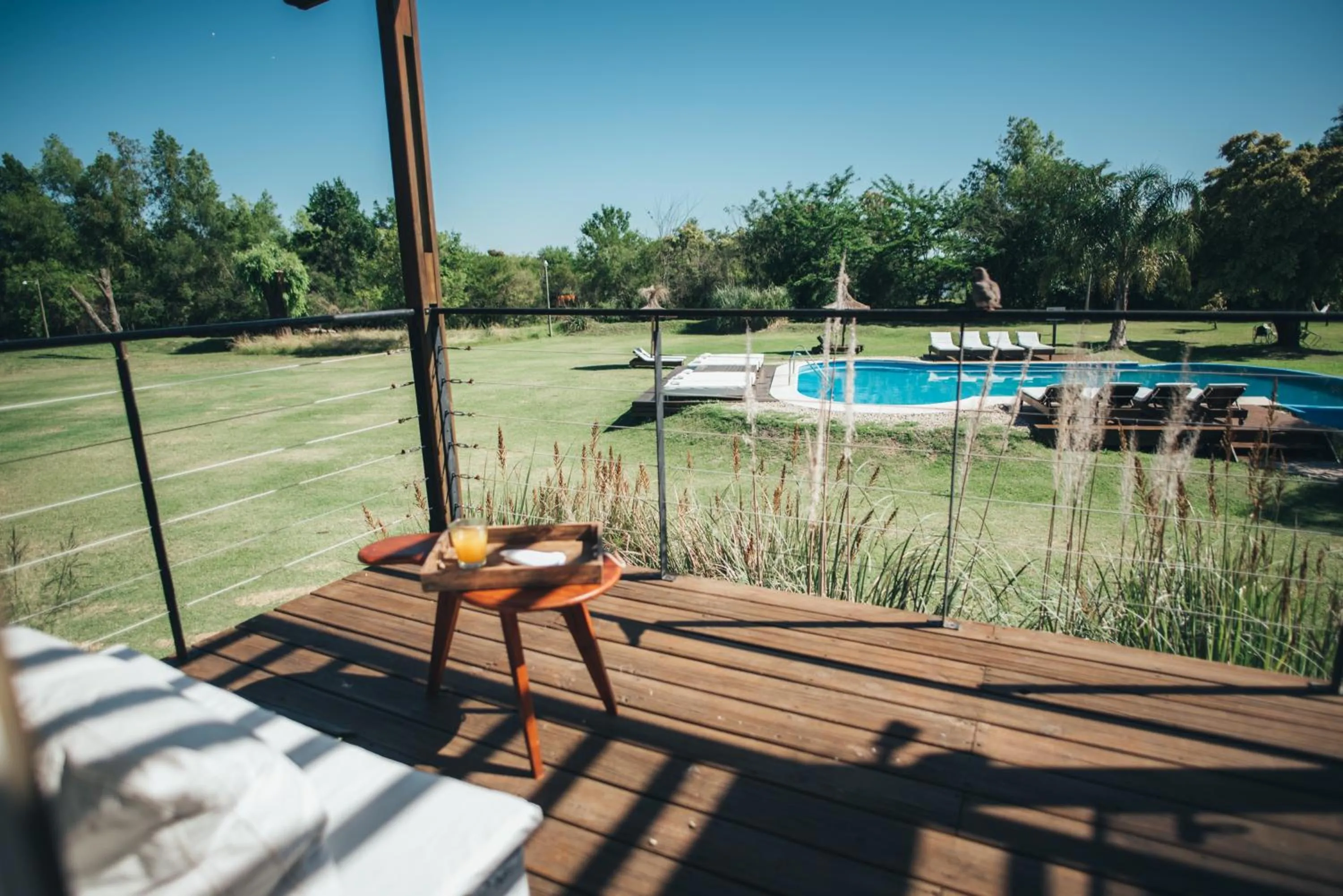 Garden view in Posada Las Aguas