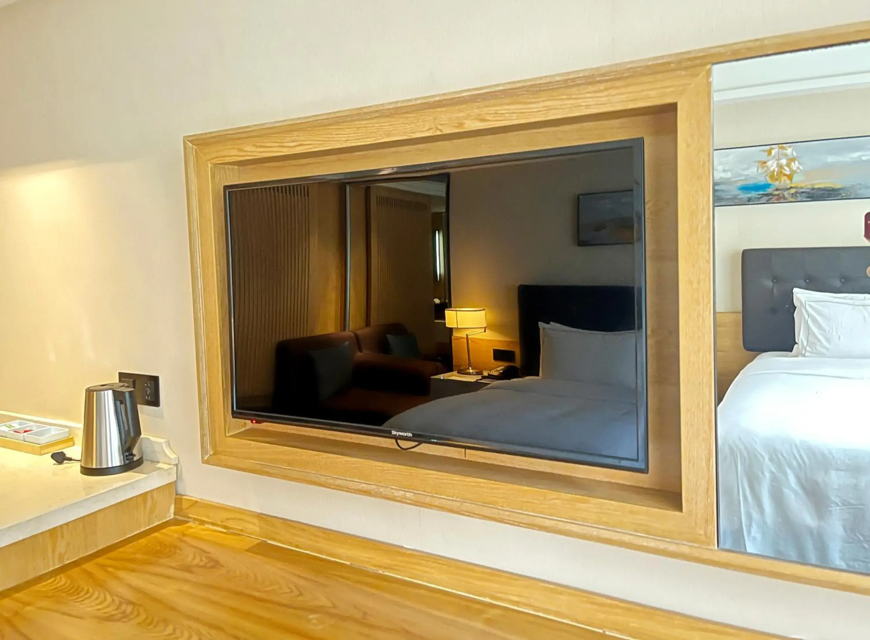 TV and multimedia, Bed in Yiho Hotel Xiamen Huli TV and multimedia, Bed in Yiho Hotel Xiamen Huli