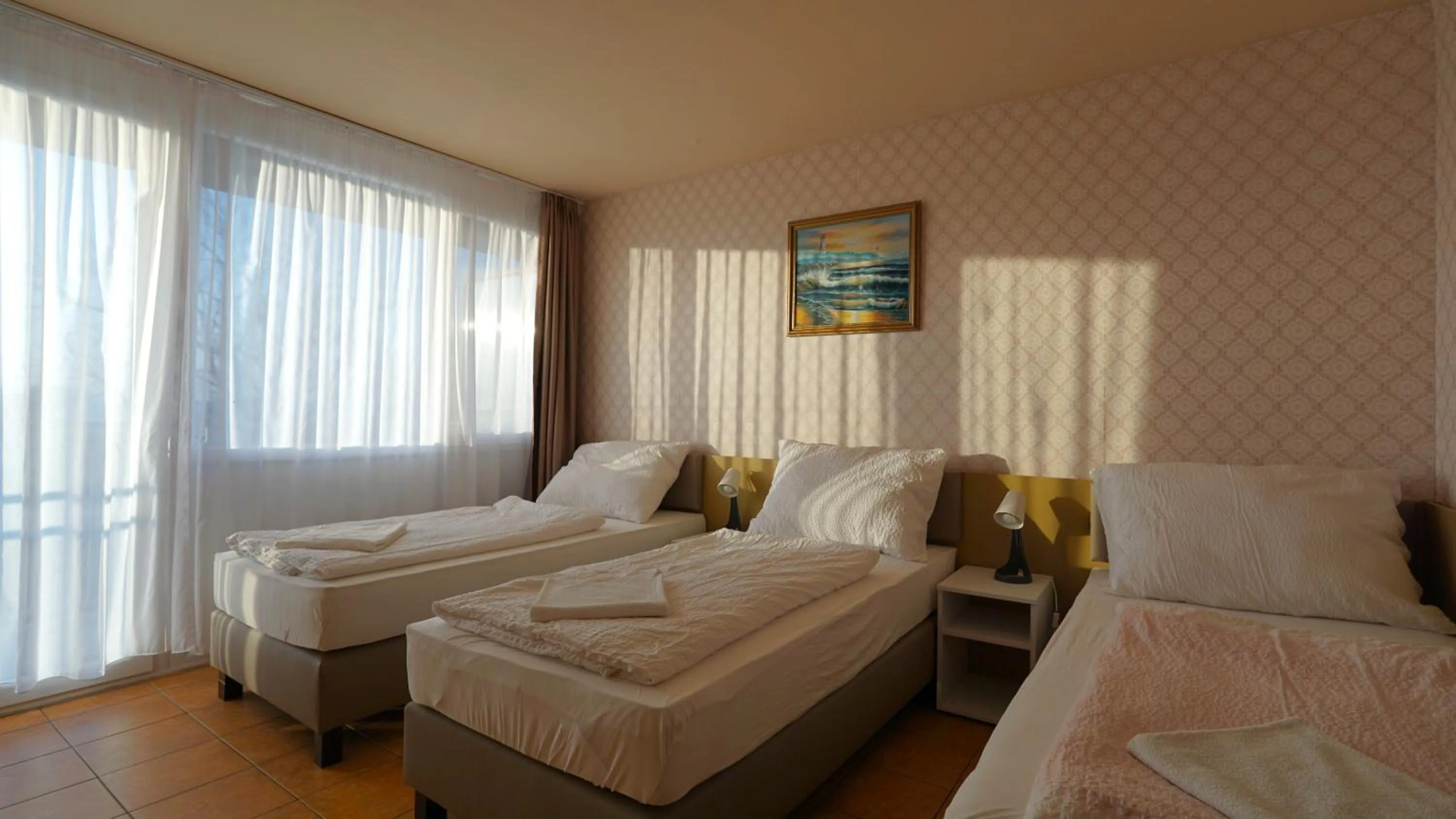 Photo of the whole room, Bed in Plazs Hotel Siófok