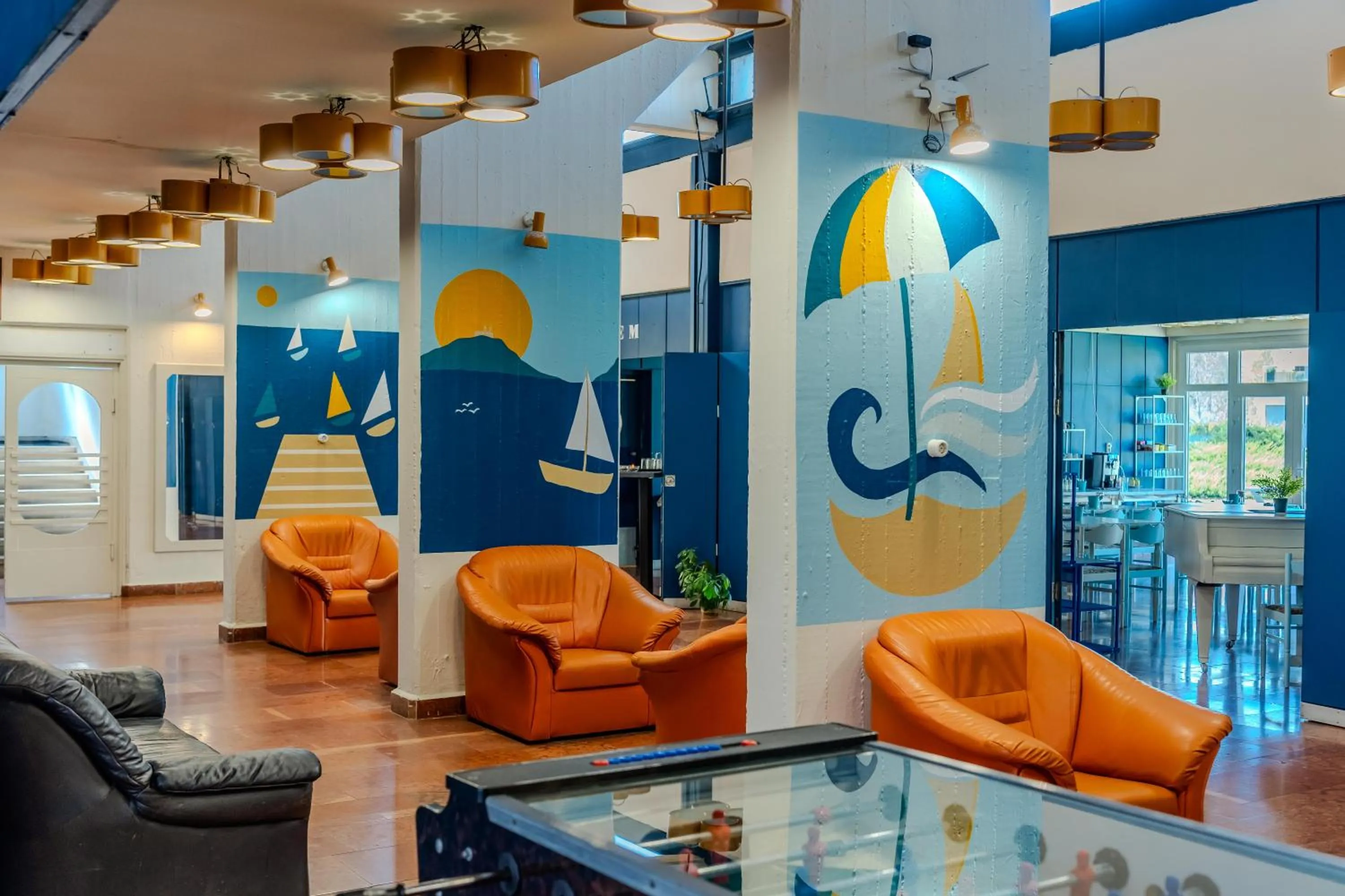 Lobby or reception in Plazs Hotel Siófok